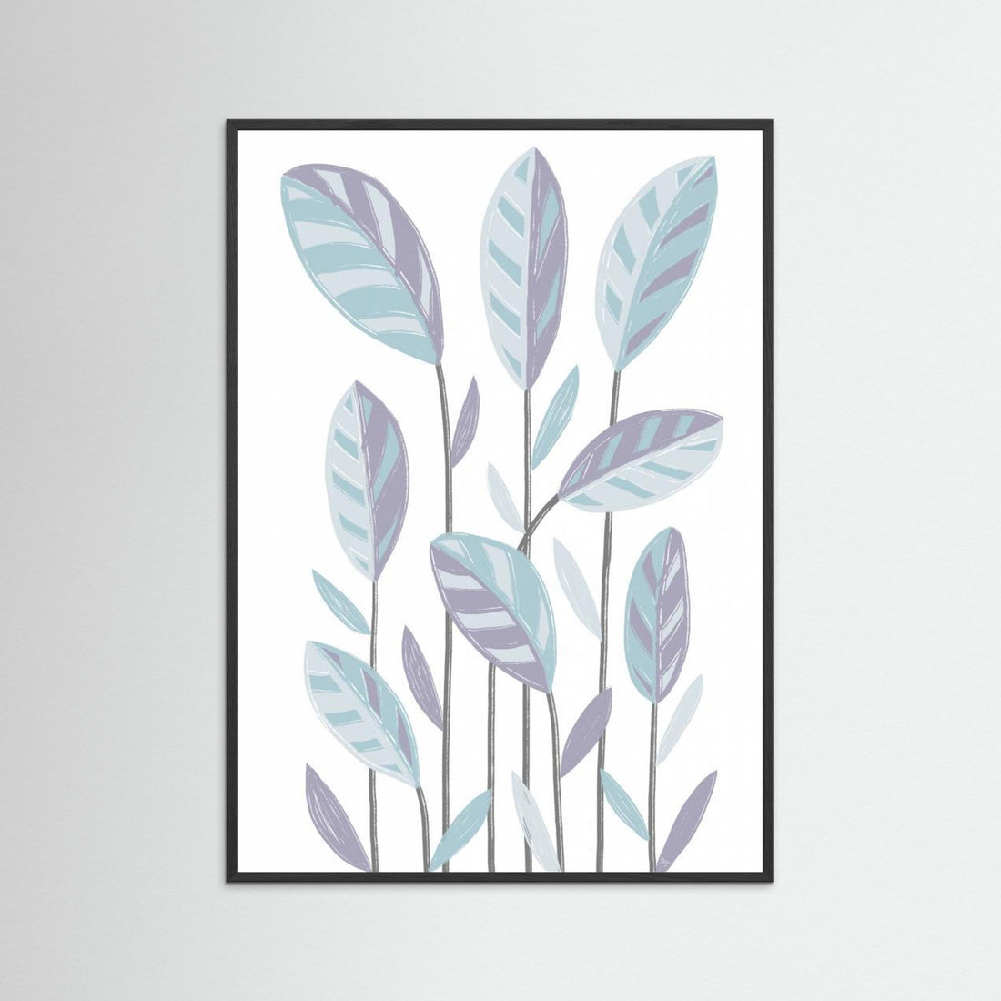 Funky Plants Blue by Martina