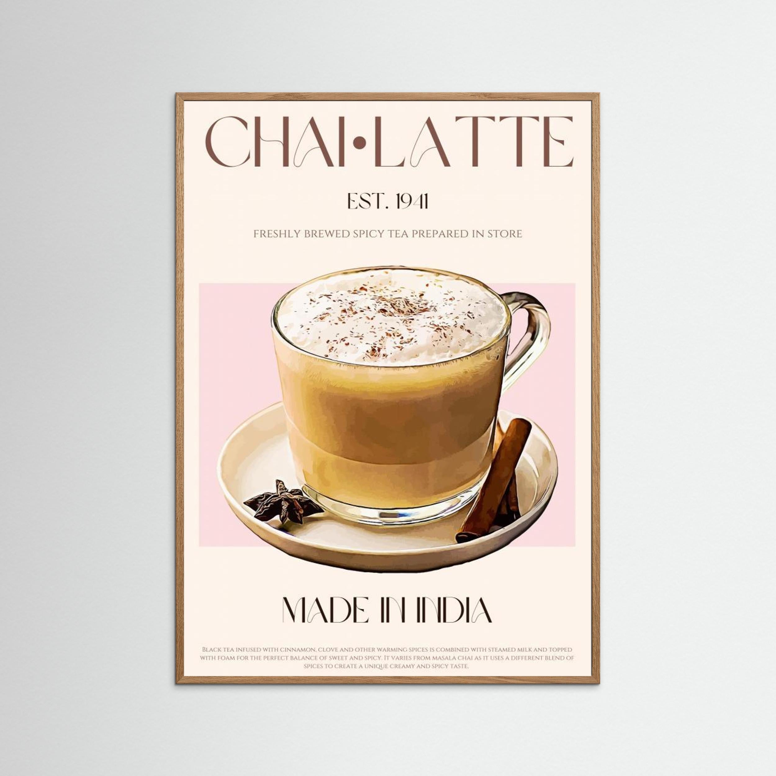 23ratiochailatteprint by Nazma Khokhar