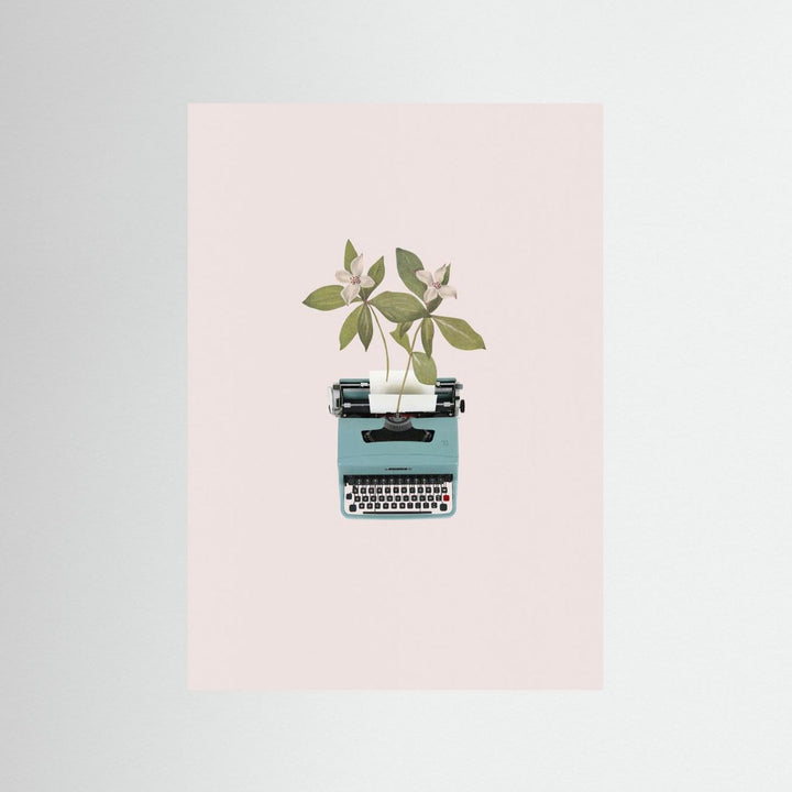 Botanical typewriter by Frida Floral Studio