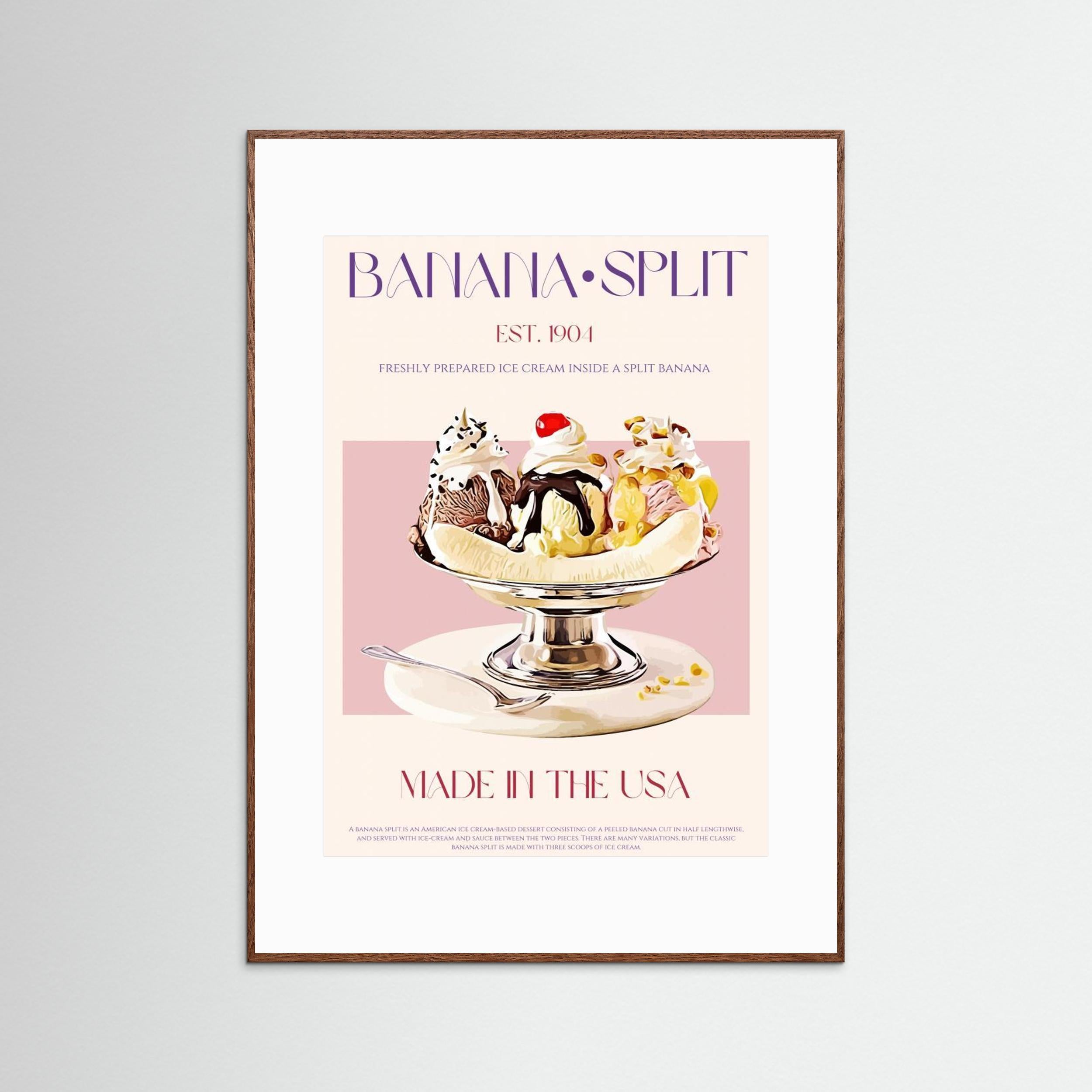 23ratiobananasplitprint by Nazma Khokhar