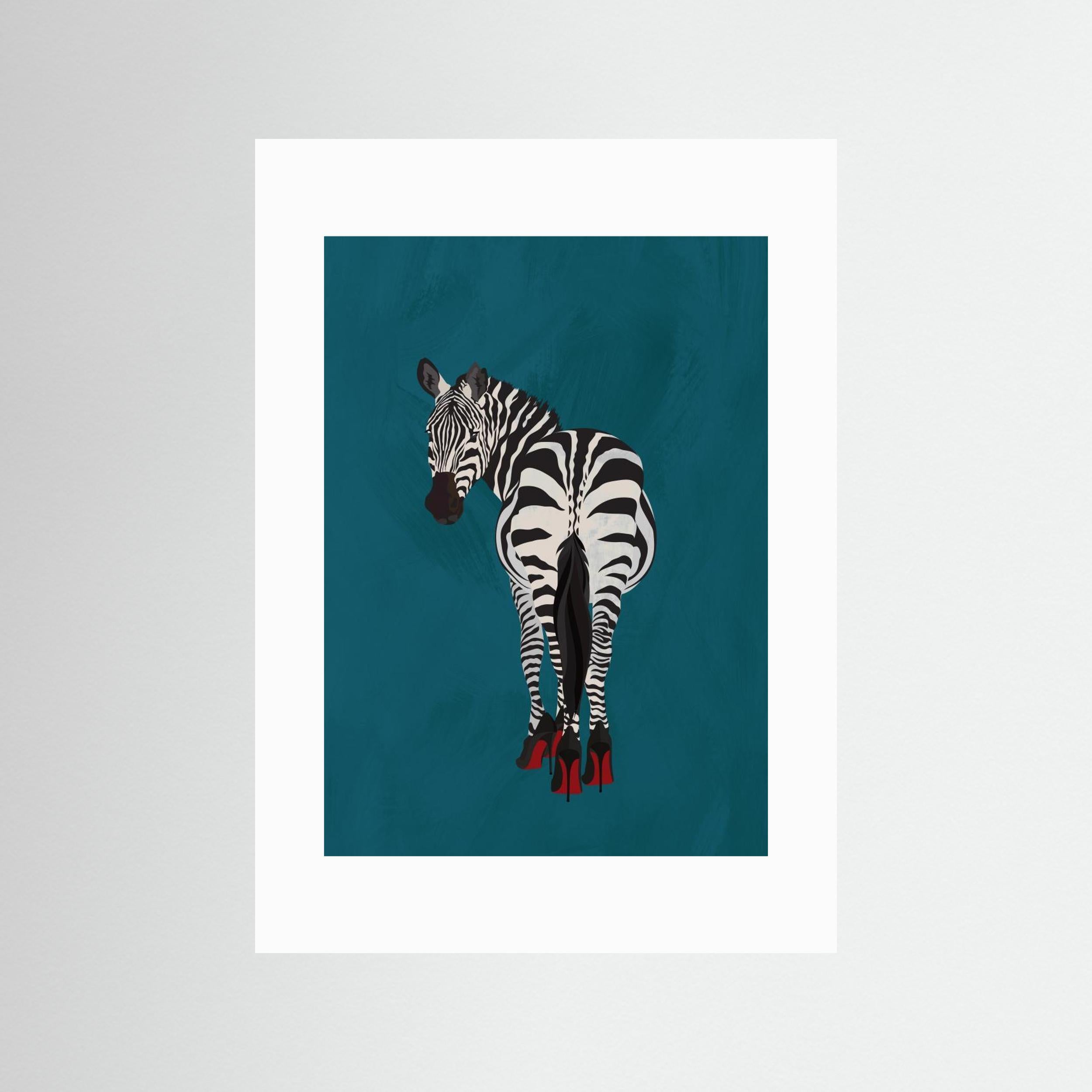 Zebra heels by Sarah Manovski