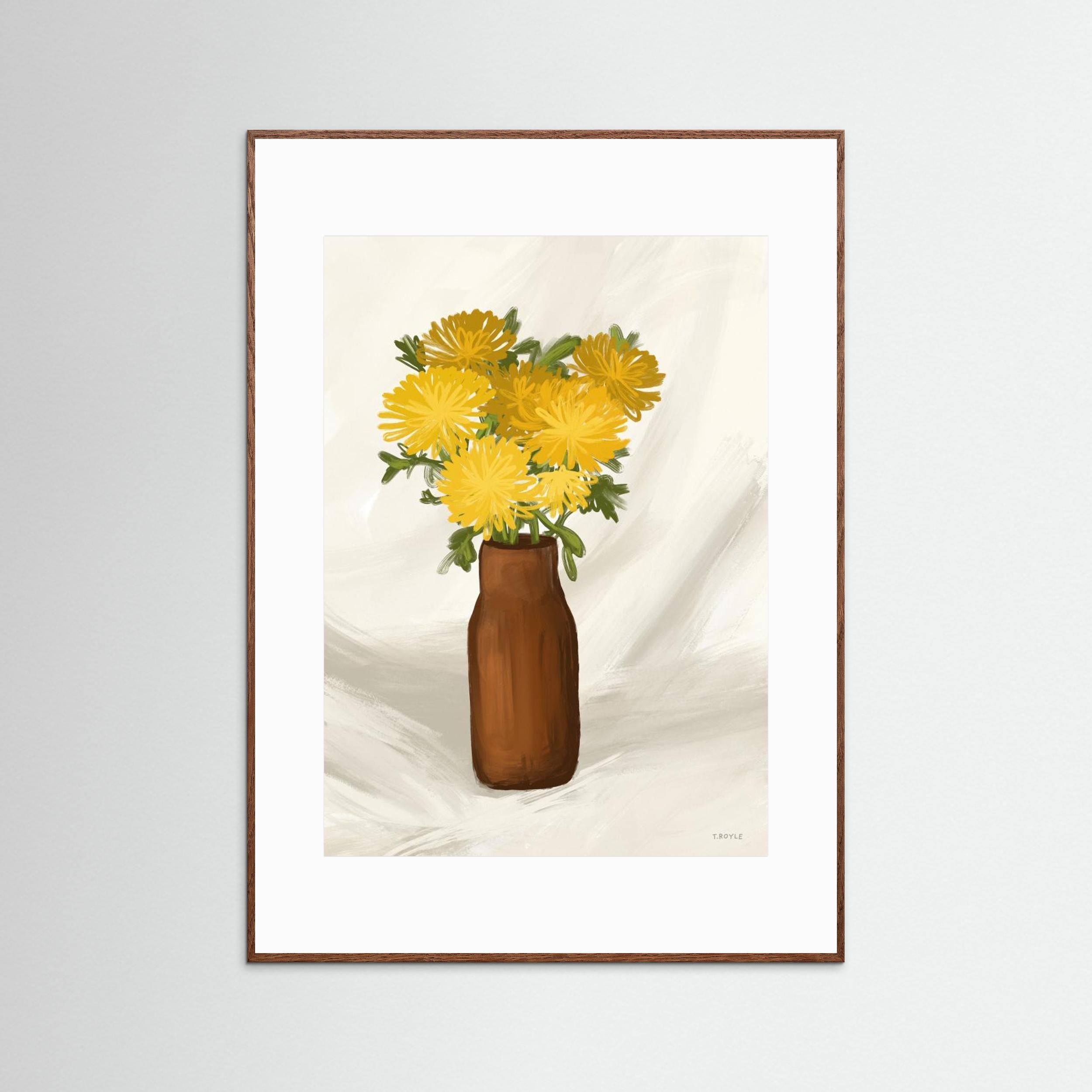 Vase of Flowers in Yellow by Tara Royle