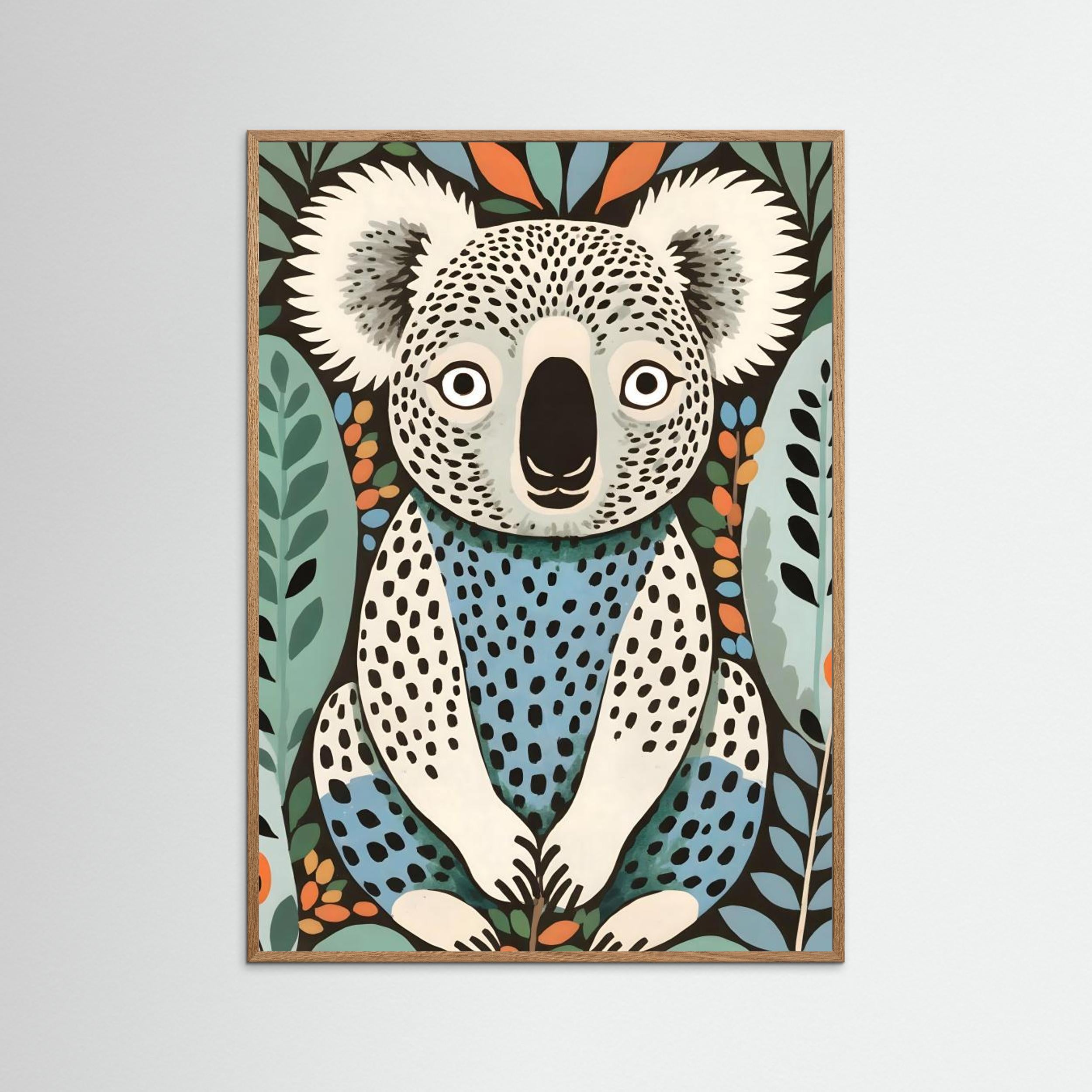 Spotted Koala In The Gumleaf Grove Wildlife Animals Forest by Uma Gokhale