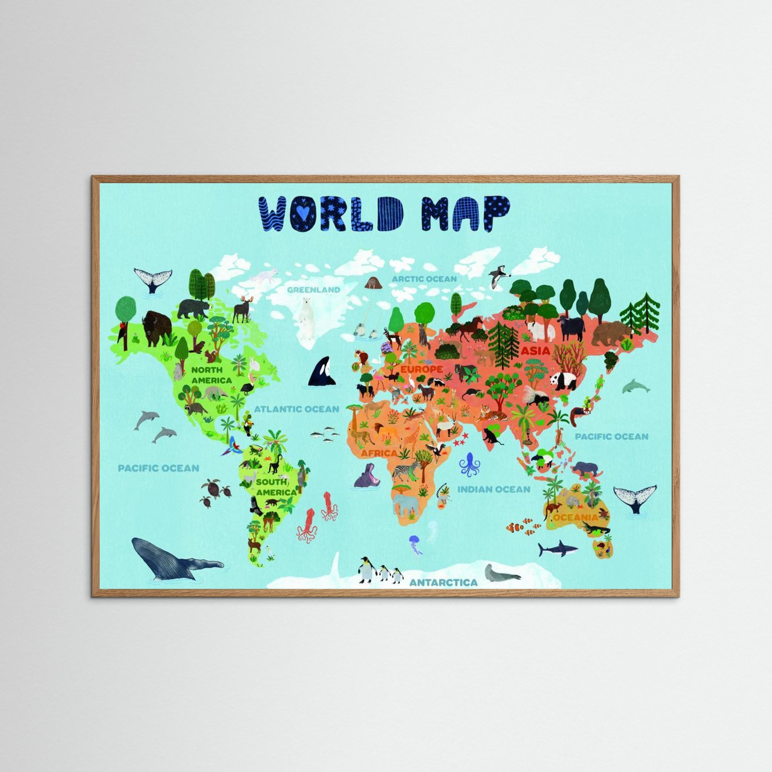 World map for kids by Jota De Jai