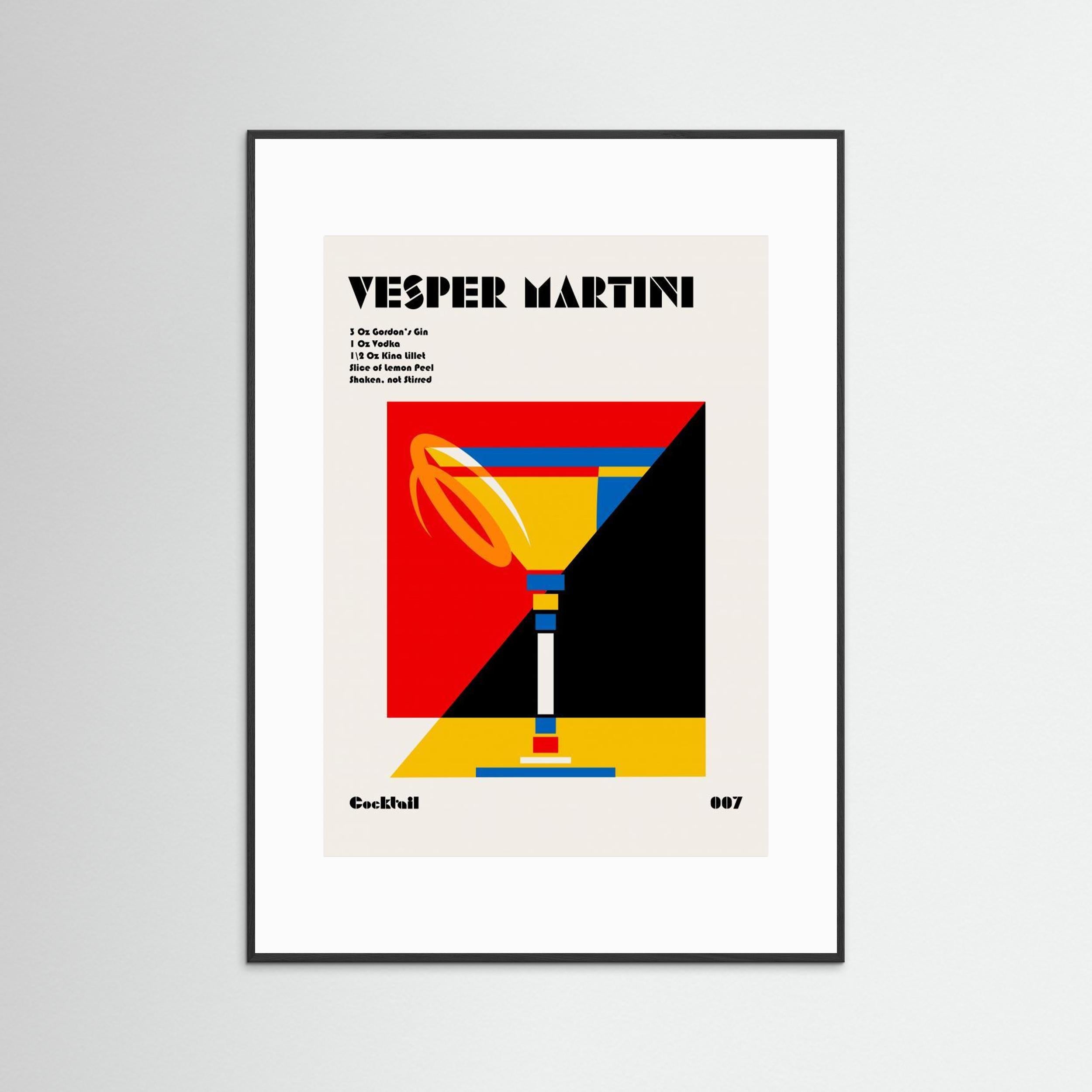 Vesper Martini Bauhaus Cocktail by Retrodrome