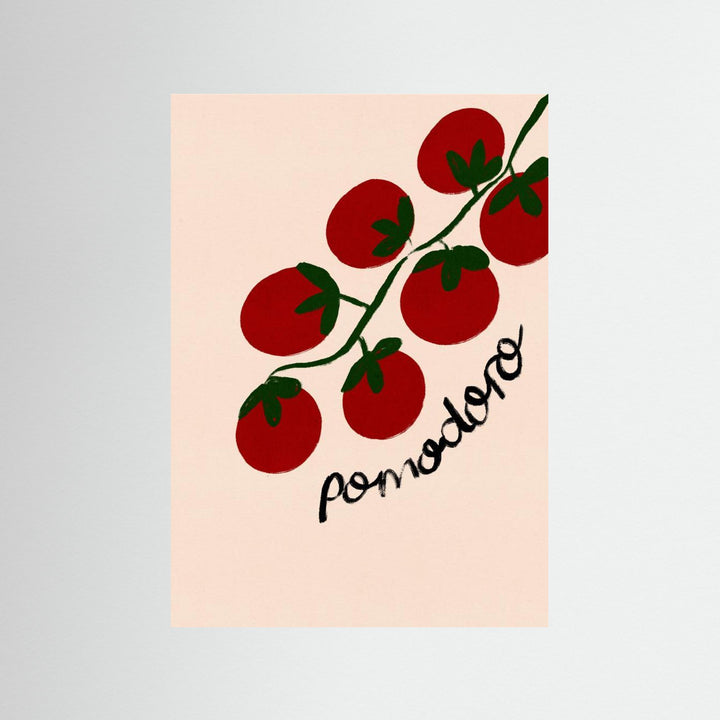 Pomodoro Tomato Italian Food Poster by Dirkie Nell