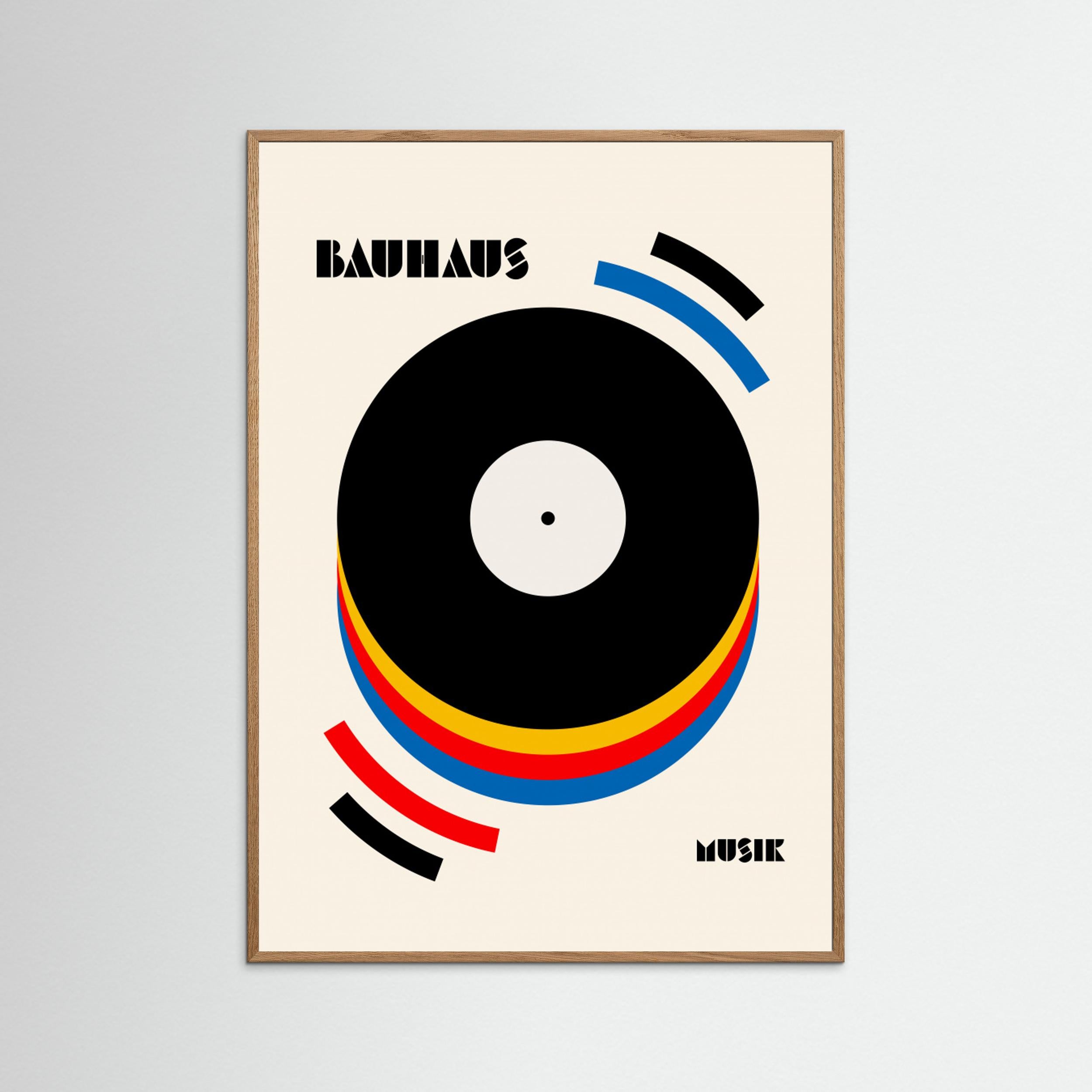Bauhaus Musik Retro Illustration by Retrodrome