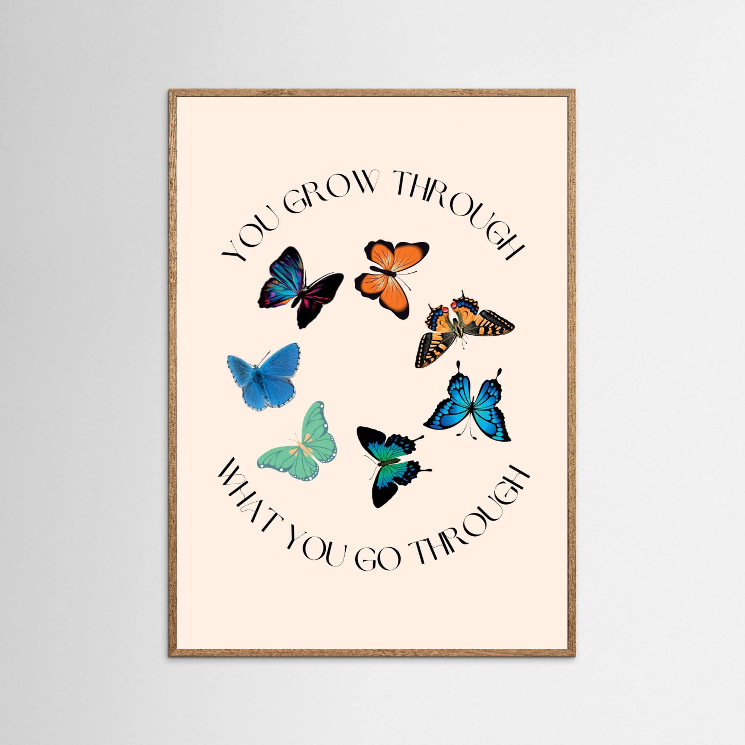 Butterfly Print by Nazma Khokhar