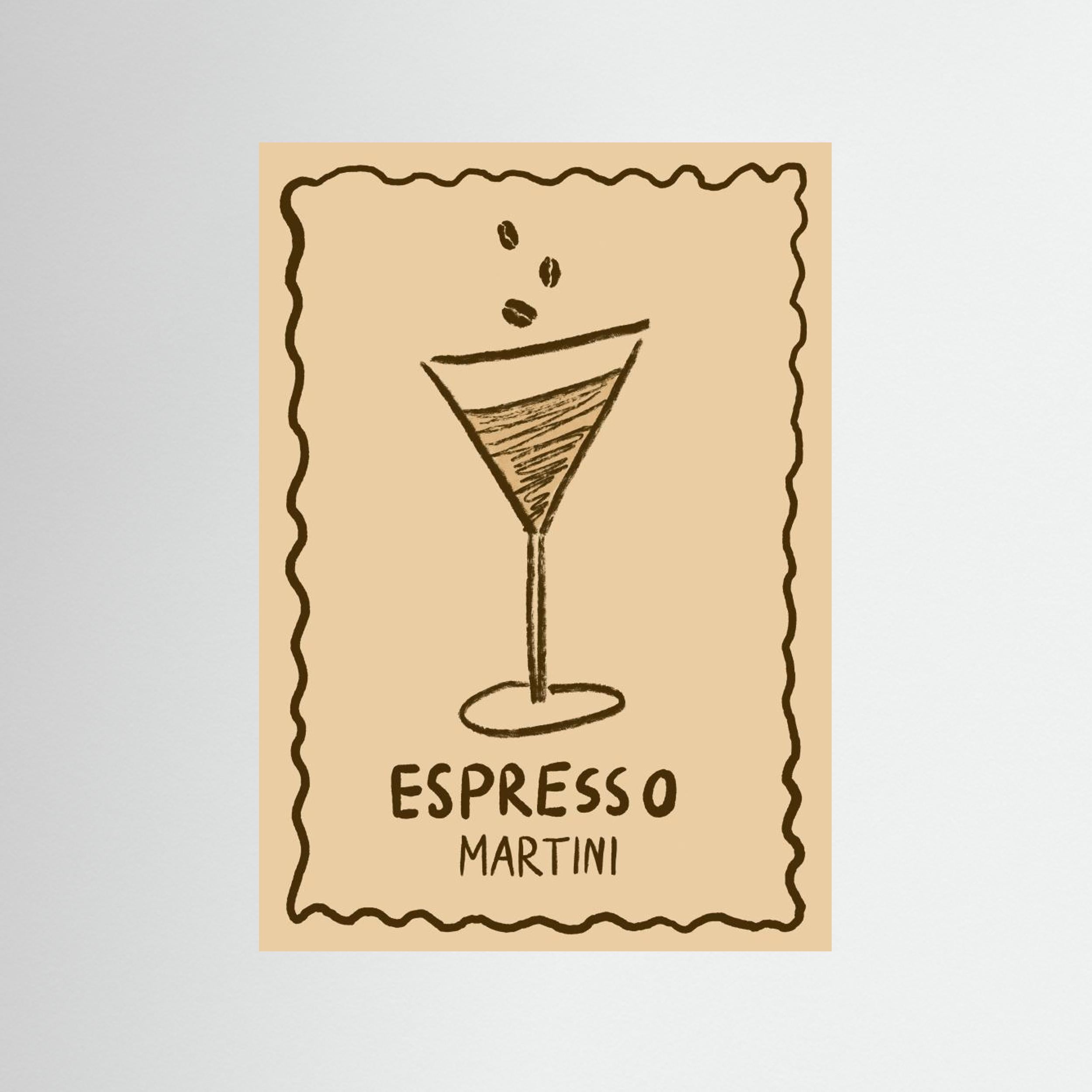 Poster Espresso Martini Up by Studio Dolci