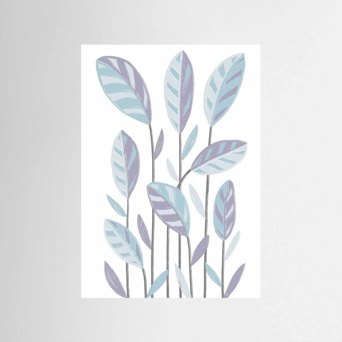 Funky Plants Blue by Martina