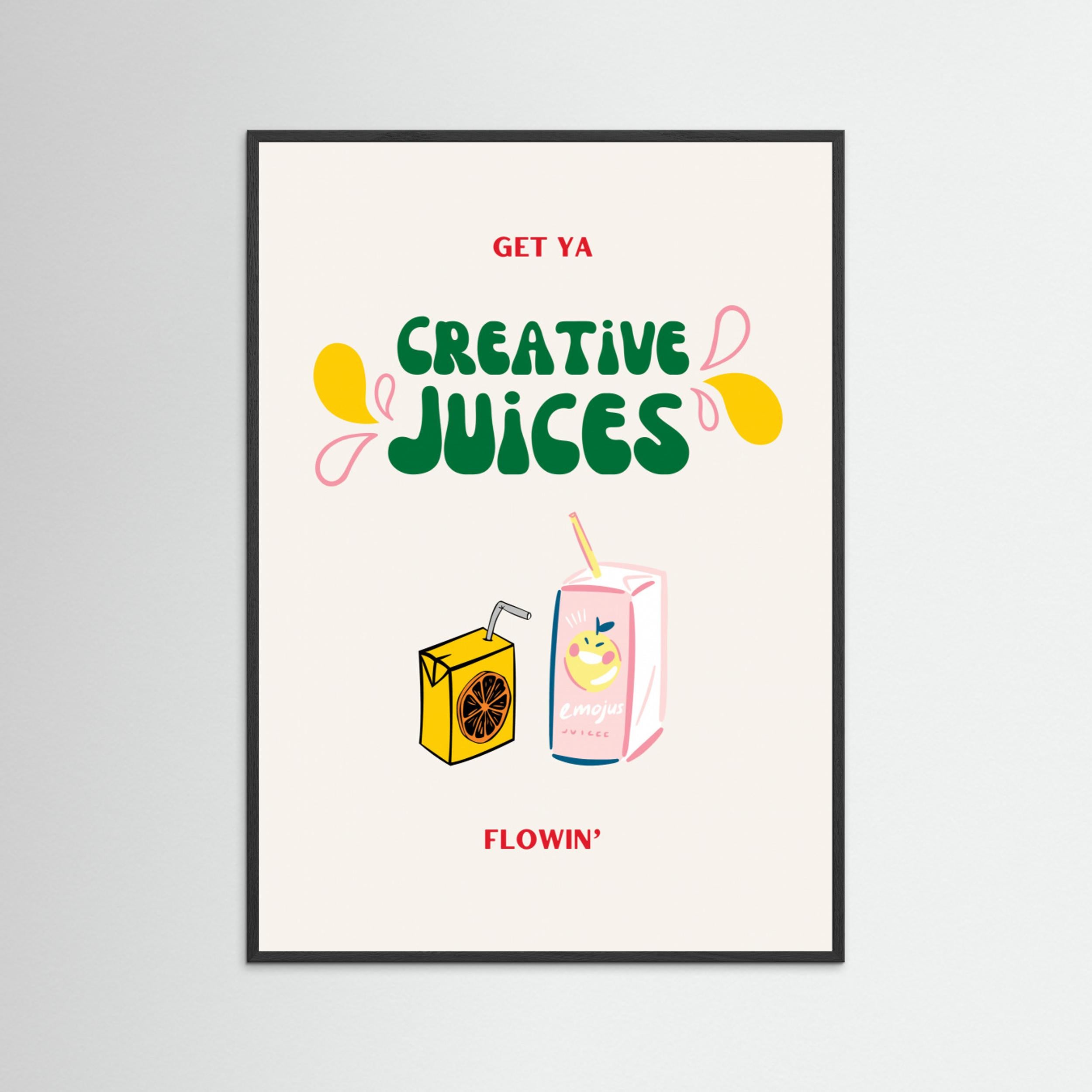 Creative Juices Print by Nazma Khokhar