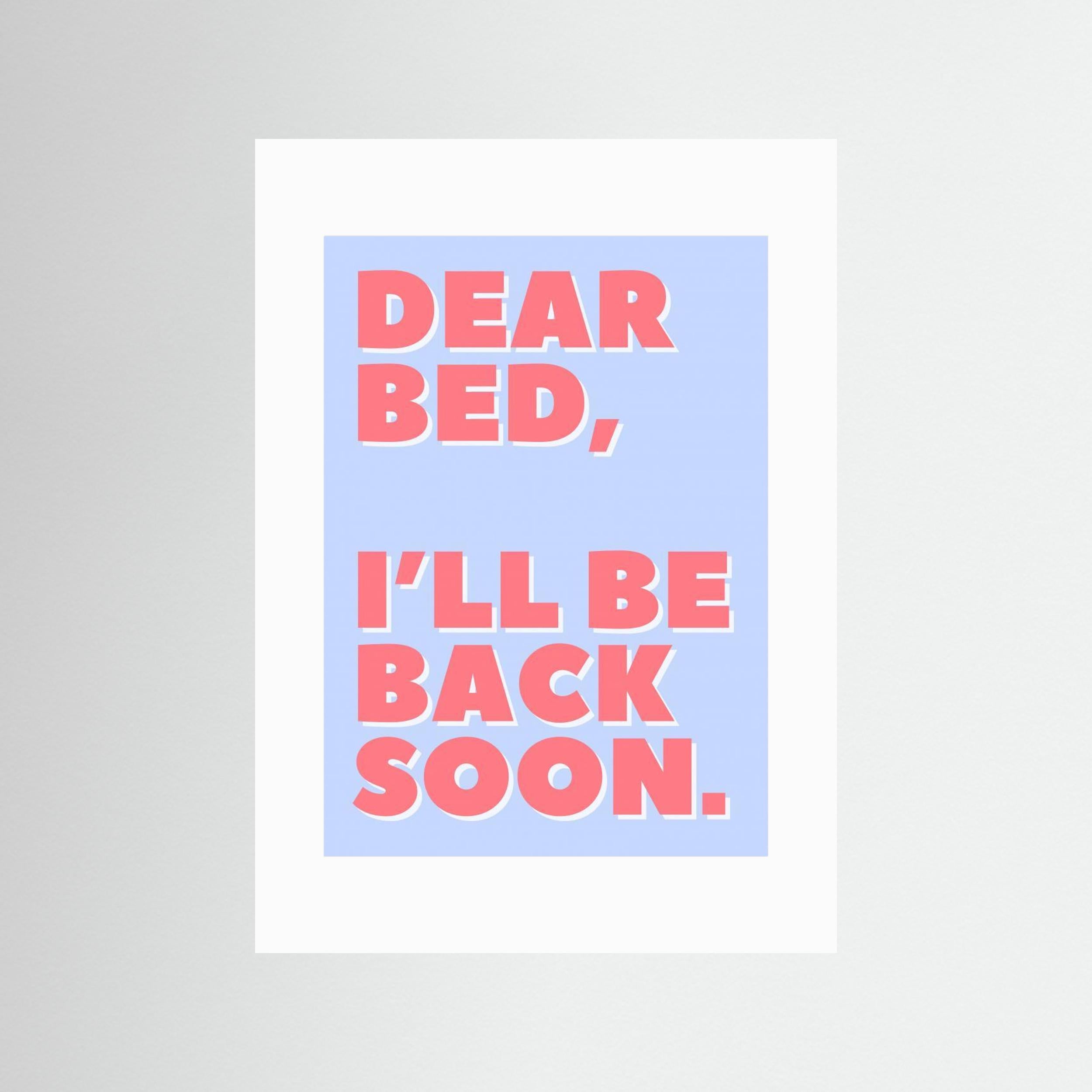 Dear Bed by Athene Fritsch