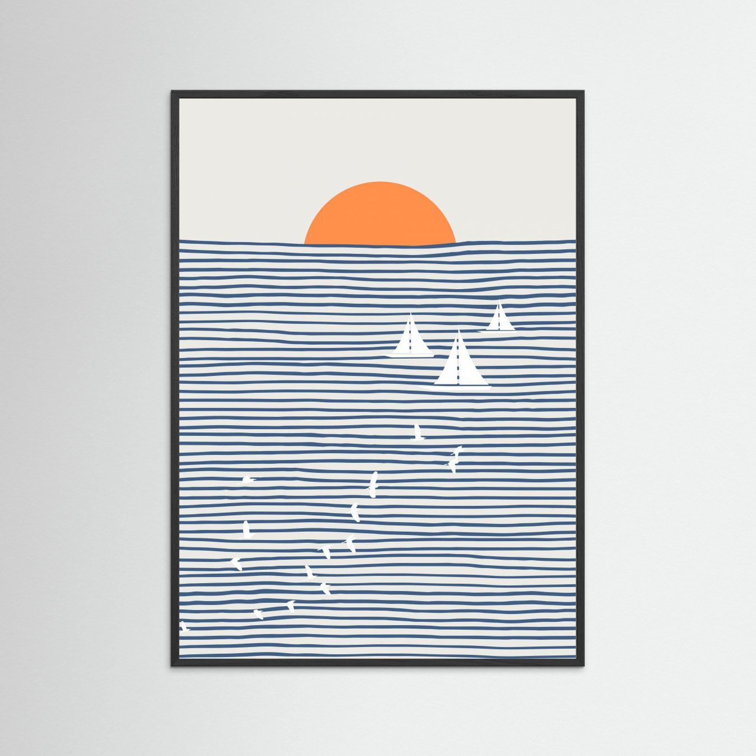 Three White Sails by Little Dean