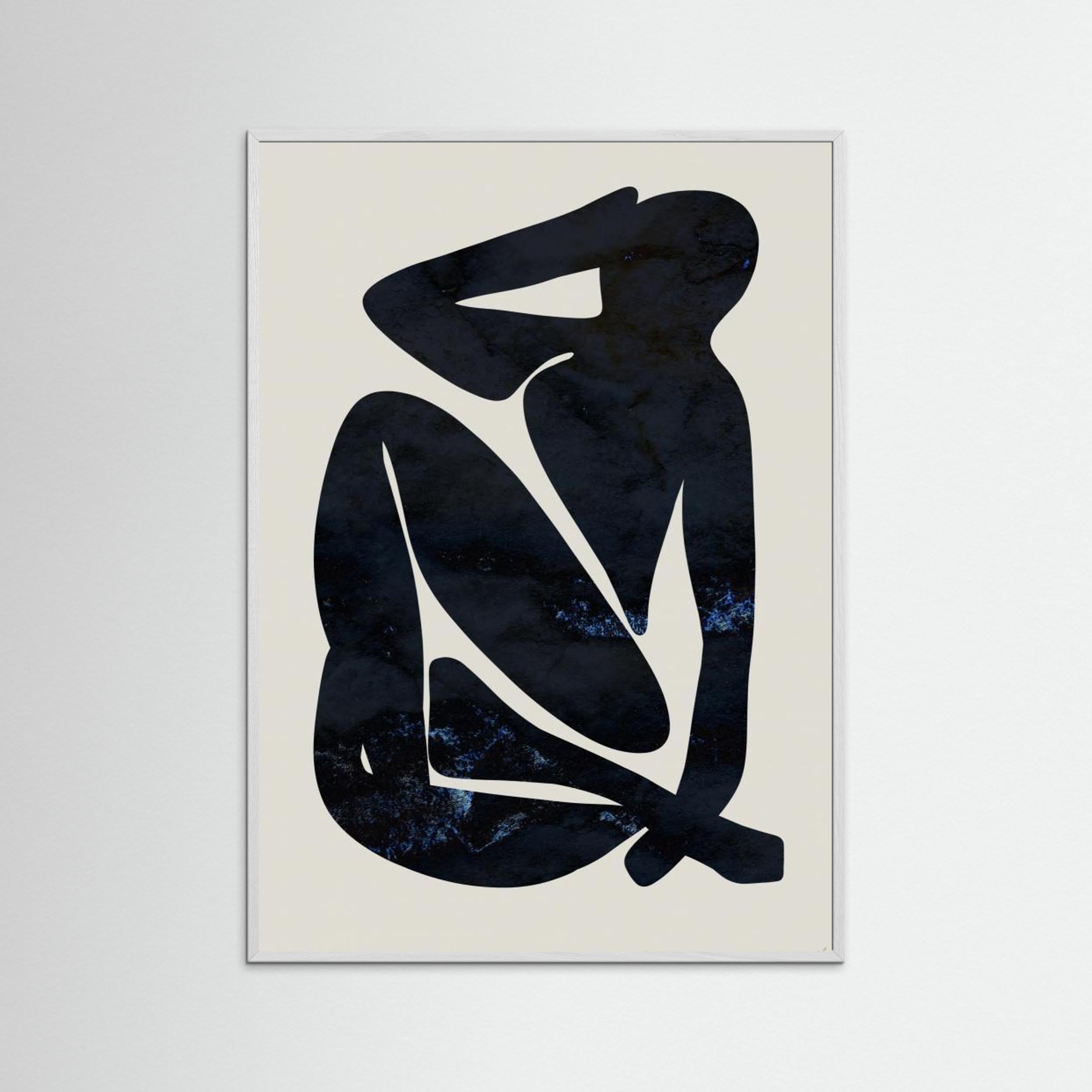 Dark Blue Woman by Anne Marie Volfova