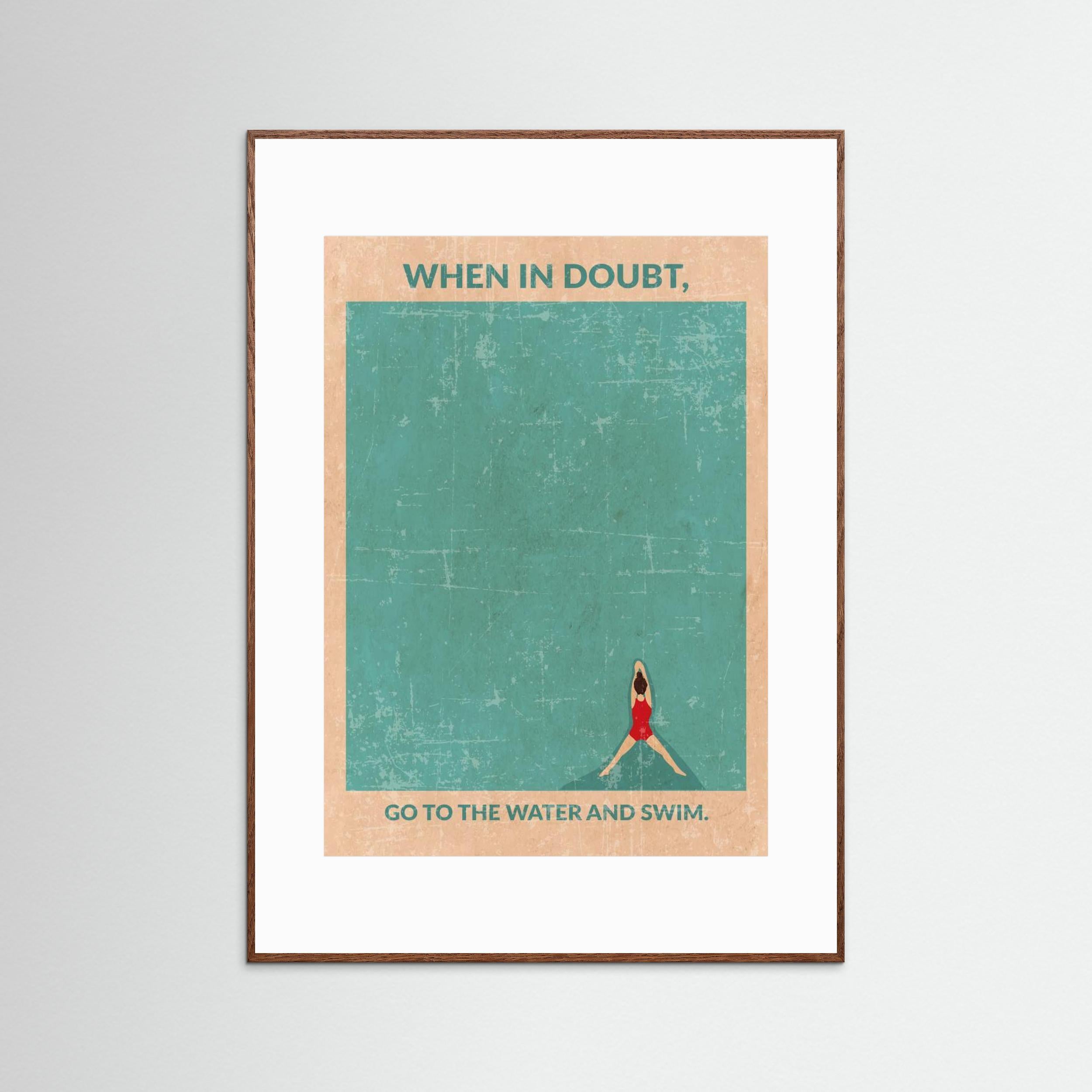 Open Water Standard Wall Art by Wall Chart Art Studio