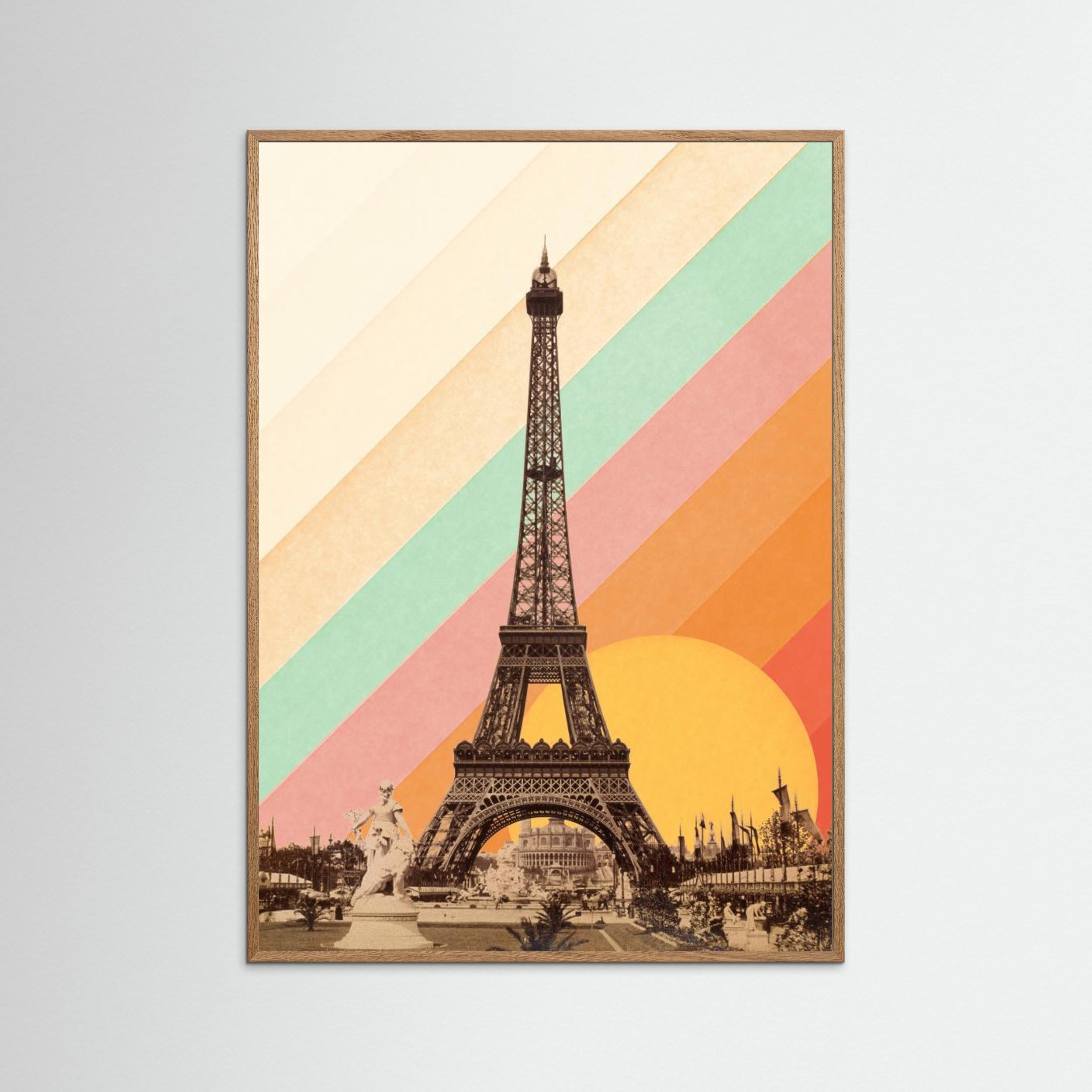 Eiffel Tower Rainbow by Florent Bodart