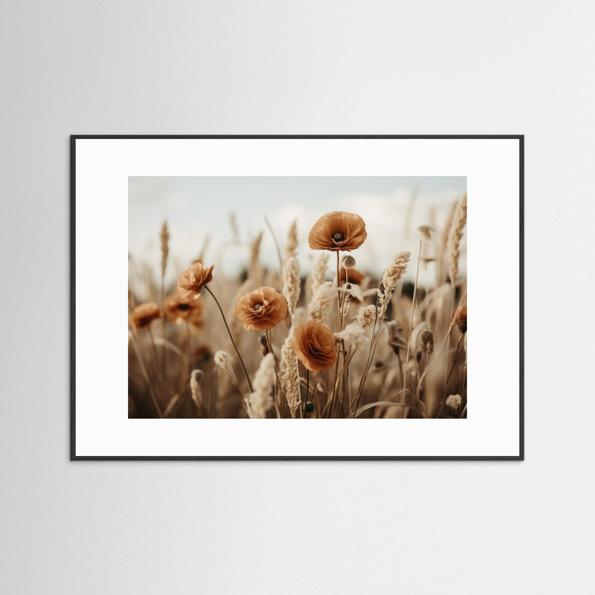 Orange Poppy Field by Treechild