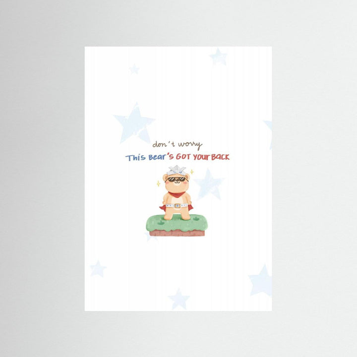 Supportive Superhero Bear by Xuan Thai