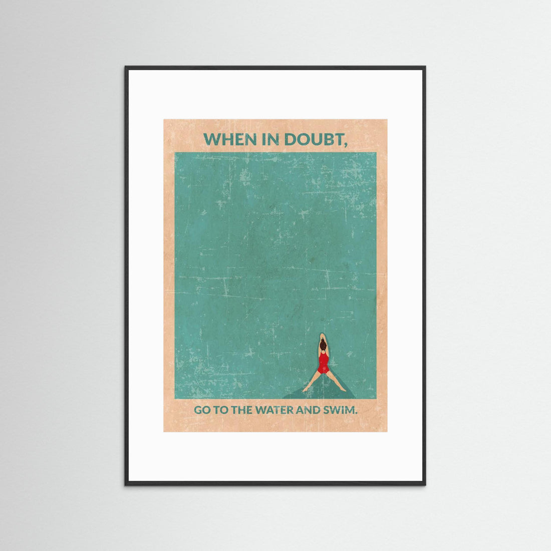 Open Water Standard Wall Art by Wall Chart Art Studio