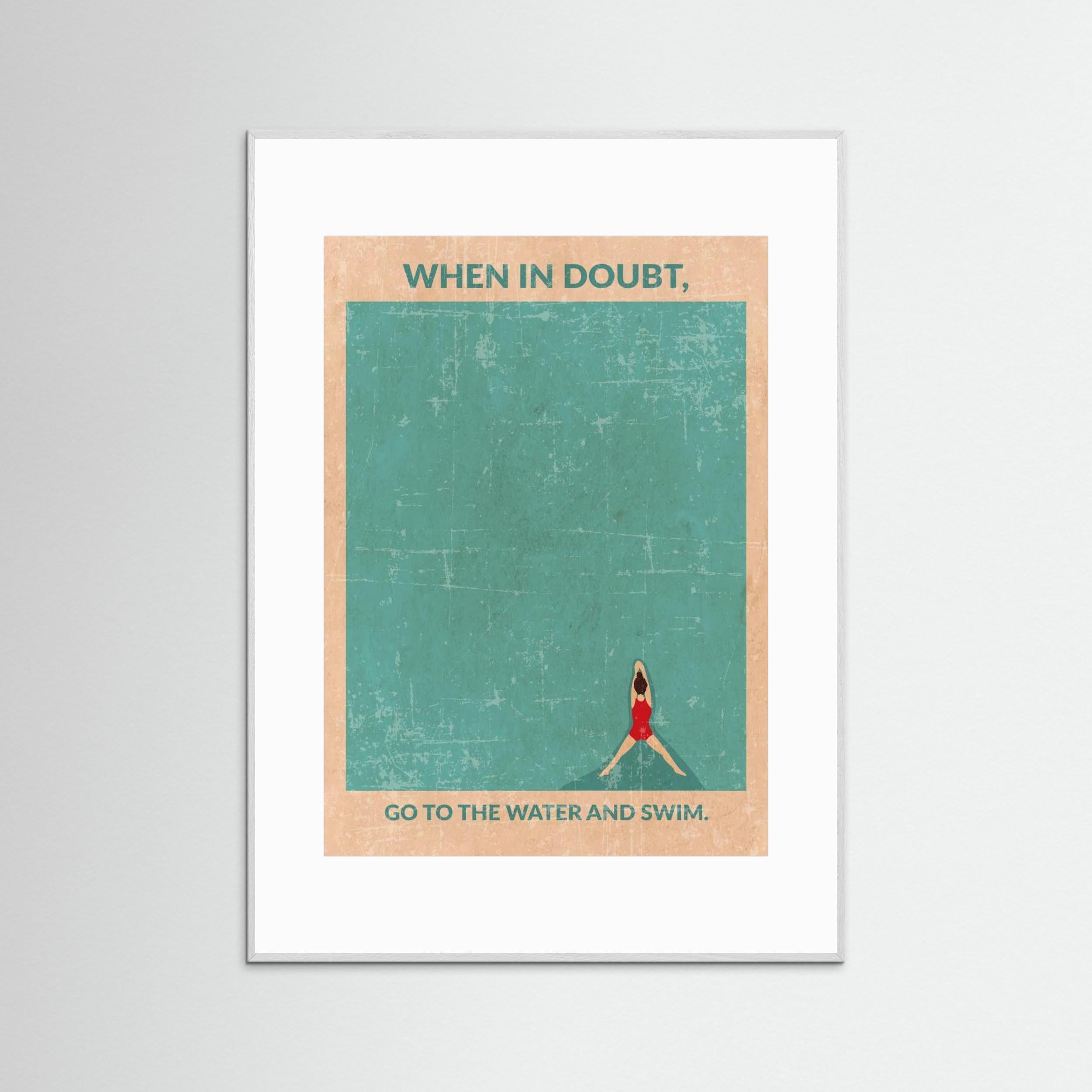 Open Water Standard Wall Art by Wall Chart Art Studio