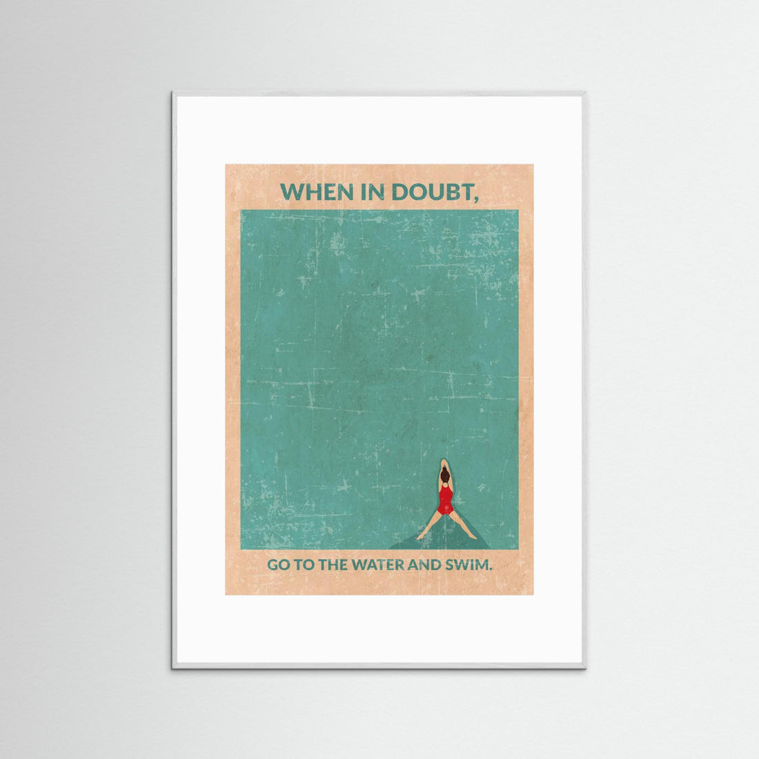 Open Water Standard Wall Art by Wall Chart Art Studio