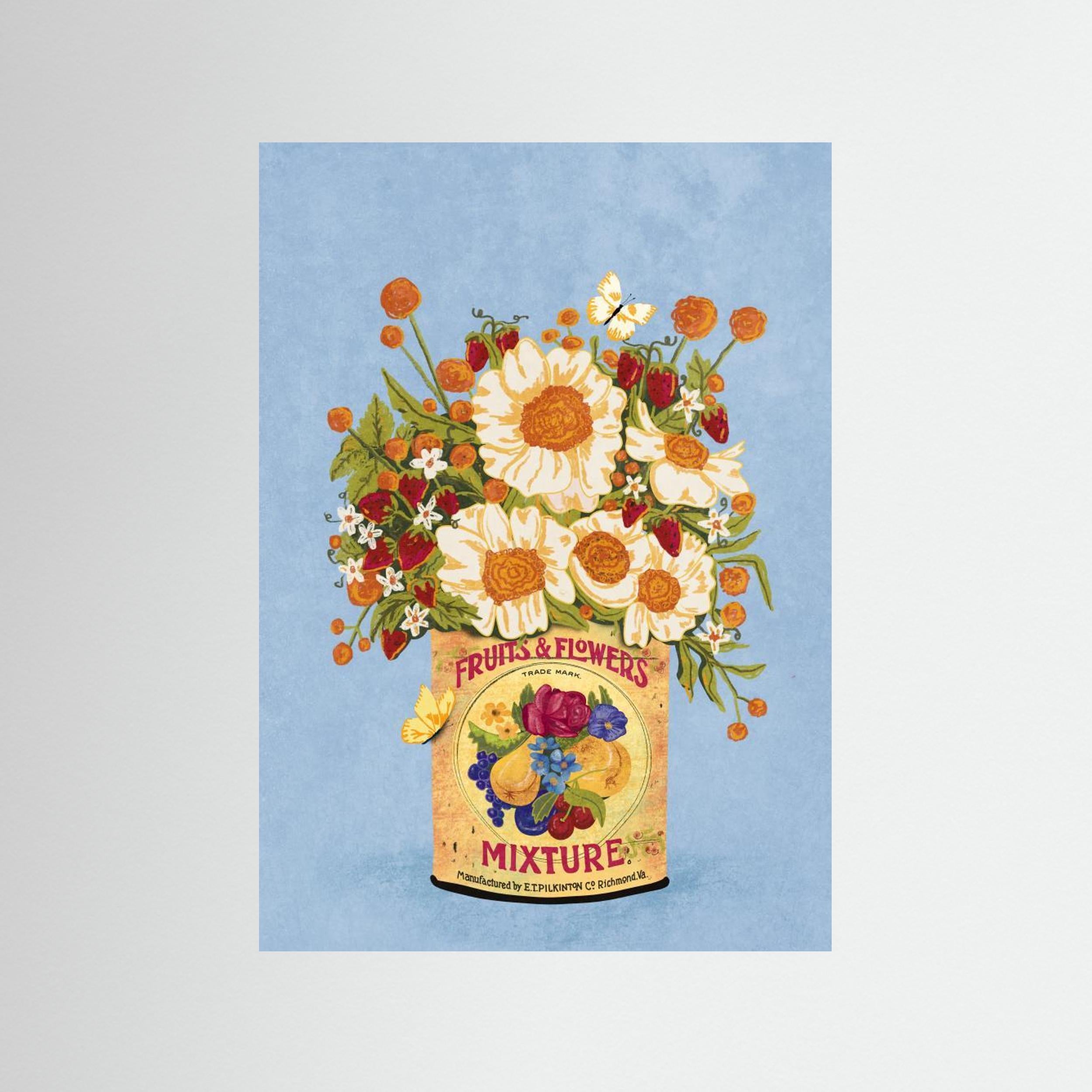Flowers In a Vintage Tea Can by Raissa Oltmanns