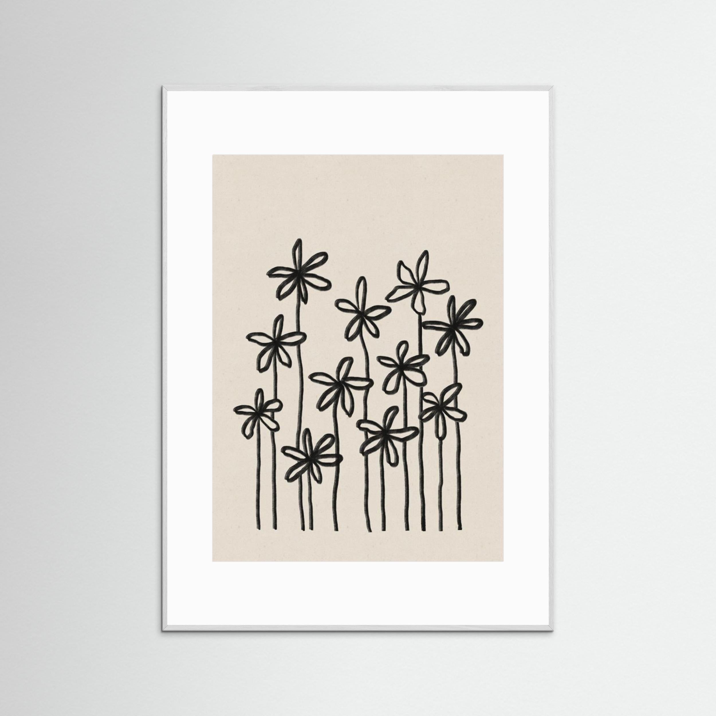 A Field Of Flowers by Alisa Galitsyna - Fine Art Paper Print - dreamtprint.art - 14 x 21 cm / 5 x 8″ (A5)