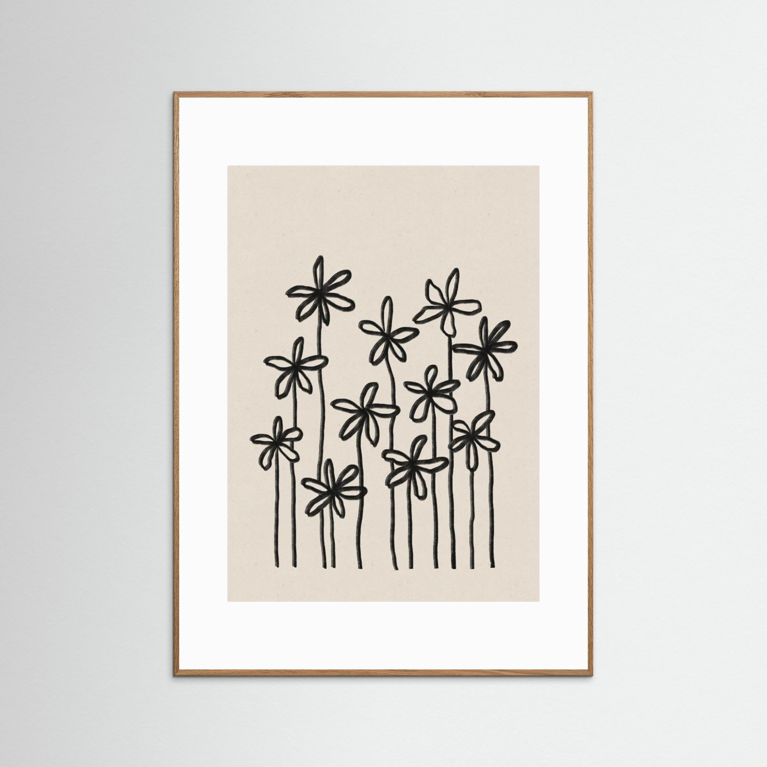 A Field Of Flowers by Alisa Galitsyna - Fine Art Paper Print - dreamtprint.art - 14 x 21 cm / 5 x 8″ (A5)