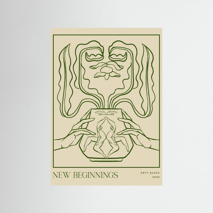 Vessel Collection : New Beginnings (LineArt) by Arty Guava