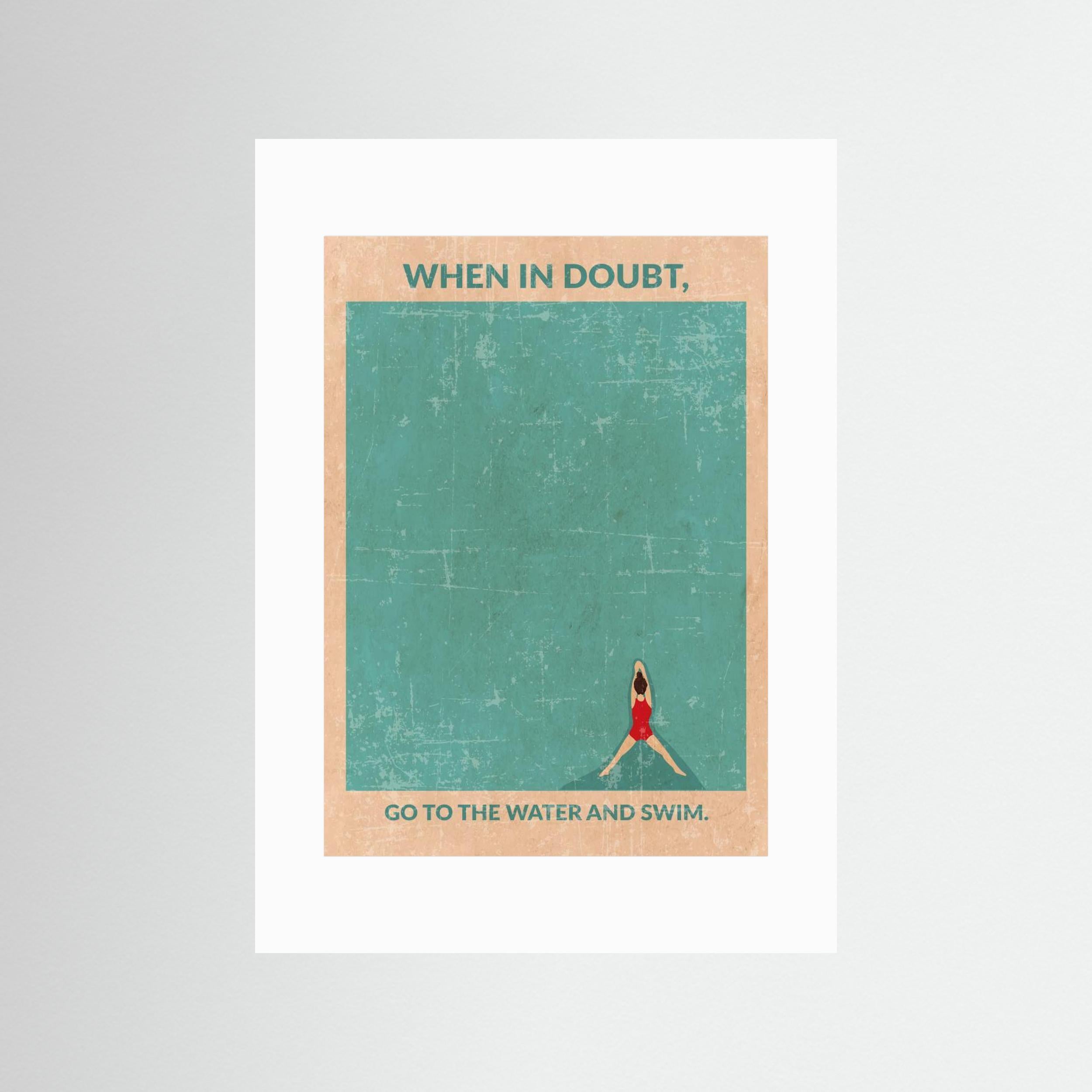 Open Water Standard Wall Art by Wall Chart Art Studio