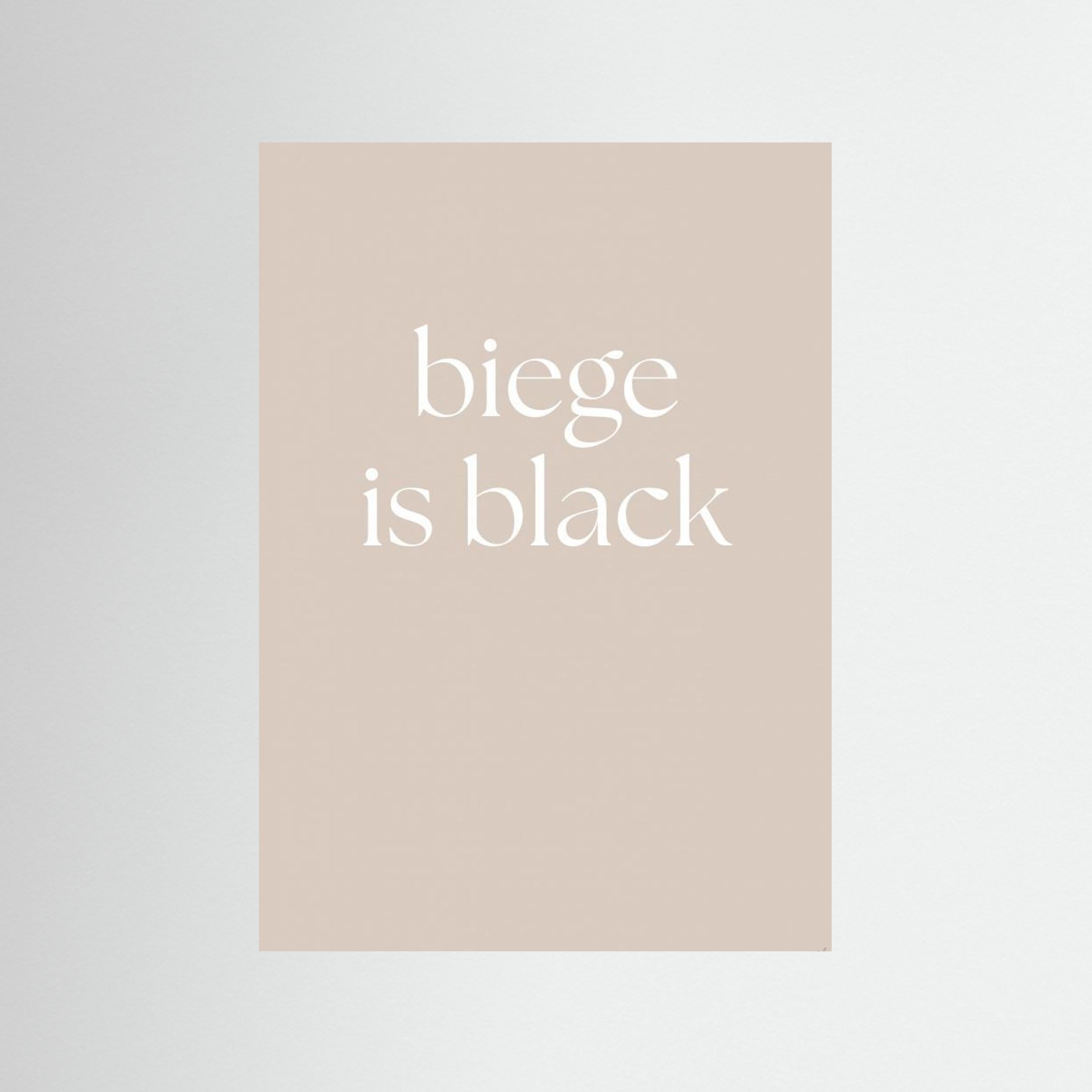 Biege Is Black by Anne Marie Volfova