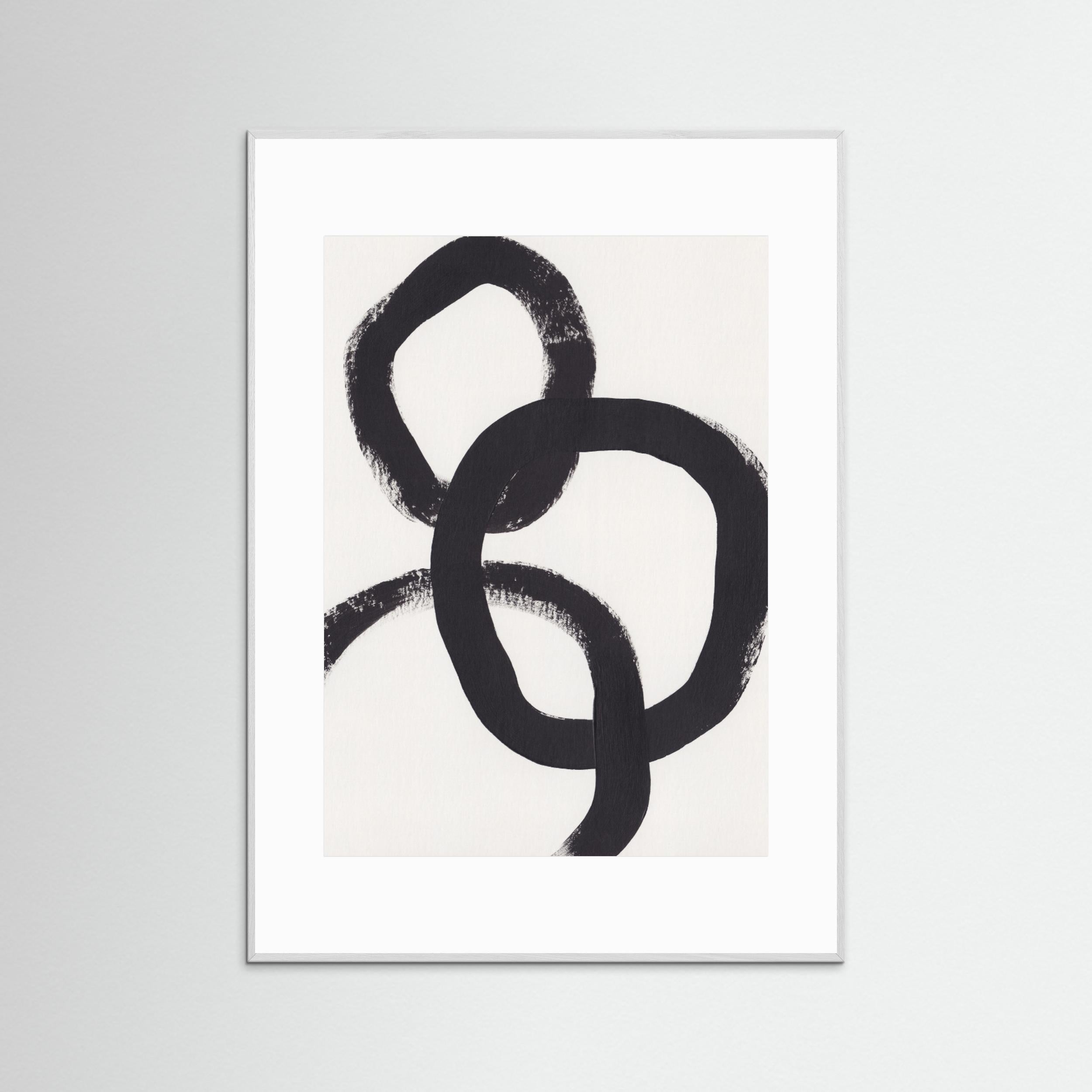 Acrylic Circles by Alisa Galitsyna - Fine Art Paper Print - dreamtprint.art - 14 x 21 cm / 5 x 8″ (A5)