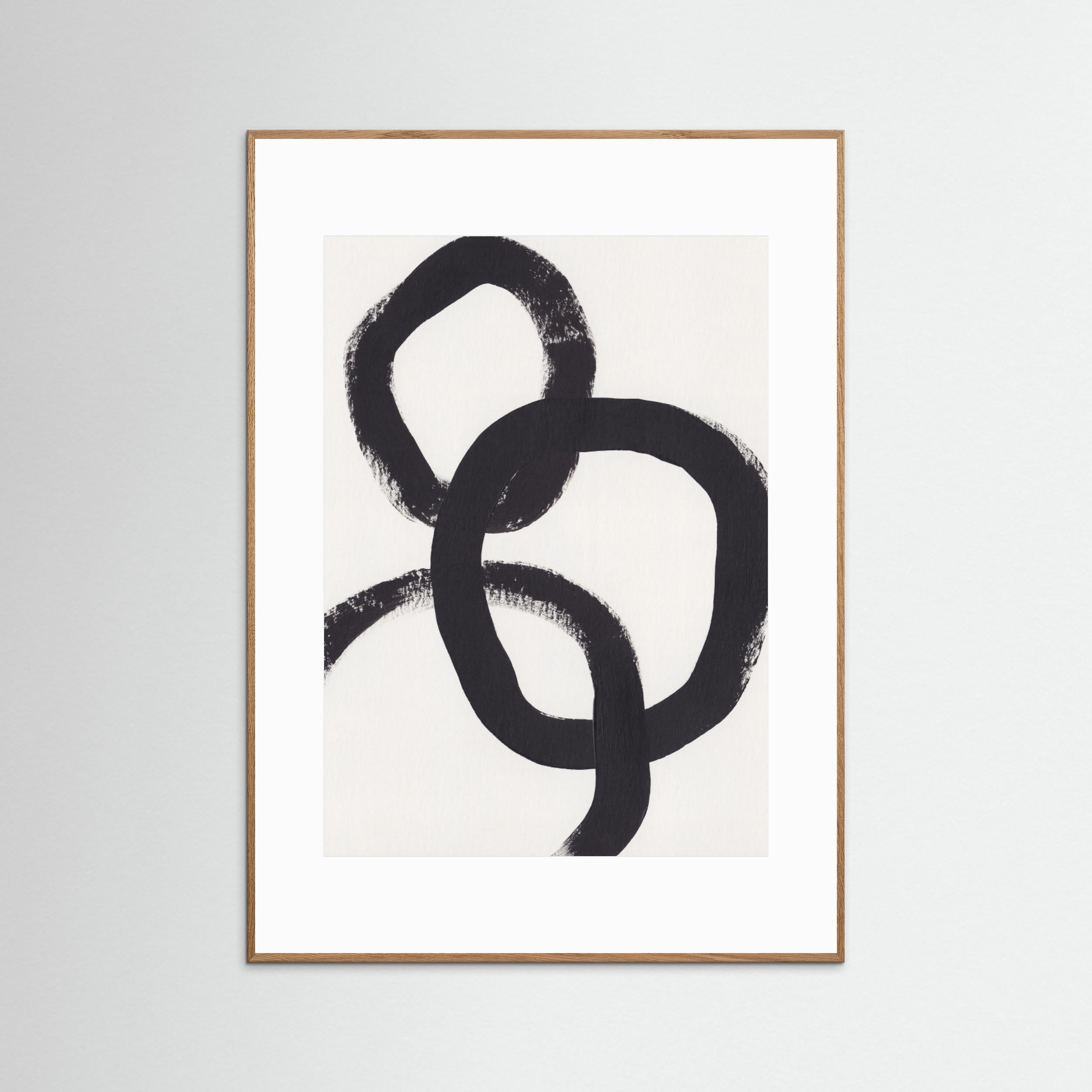 Acrylic Circles by Alisa Galitsyna - Fine Art Paper Print - dreamtprint.art - 14 x 21 cm / 5 x 8″ (A5)