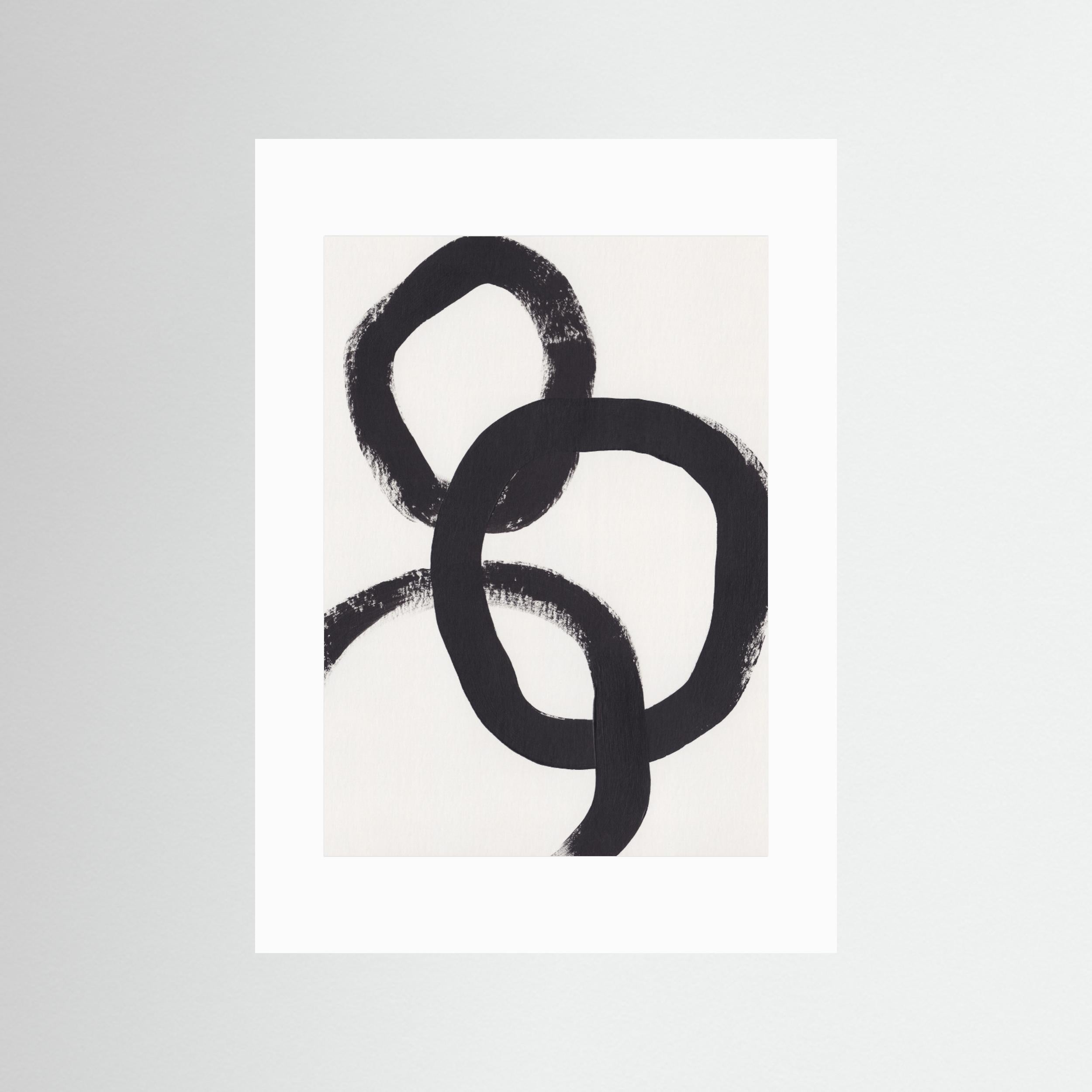 Acrylic Circles by Alisa Galitsyna - Fine Art Paper Print - dreamtprint.art - 14 x 21 cm / 5 x 8″ (A5)