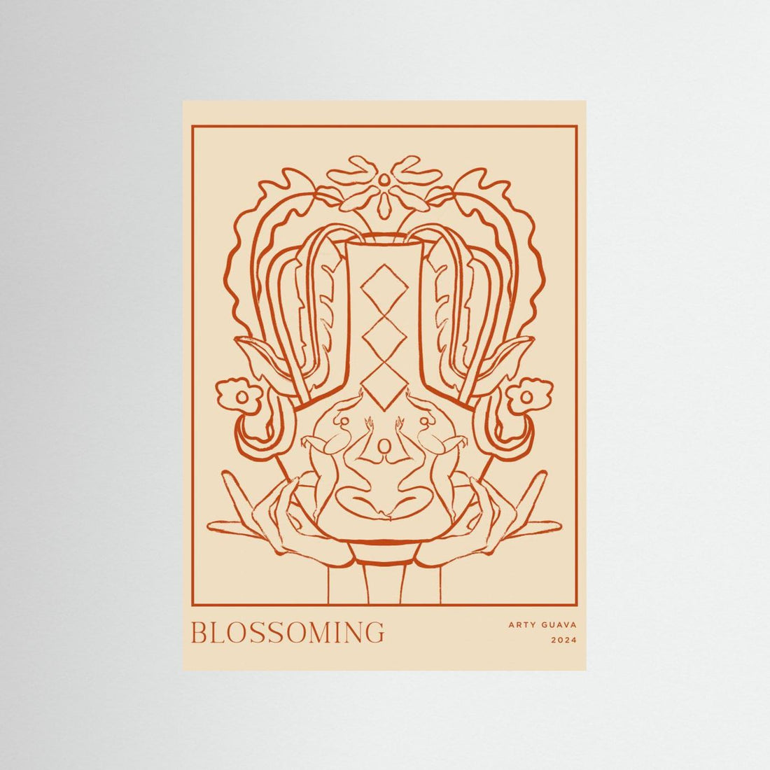 Vessel Collection : Blossom (LineArt) by Arty Guava