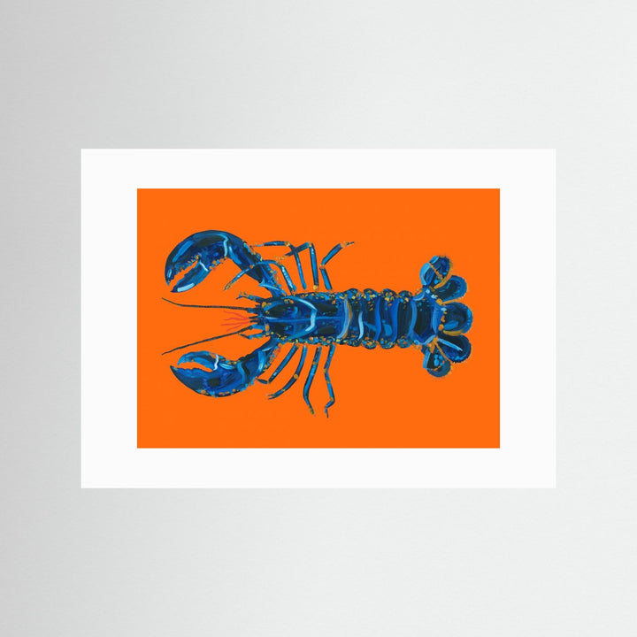 Lobster On Orange by Alice Straker