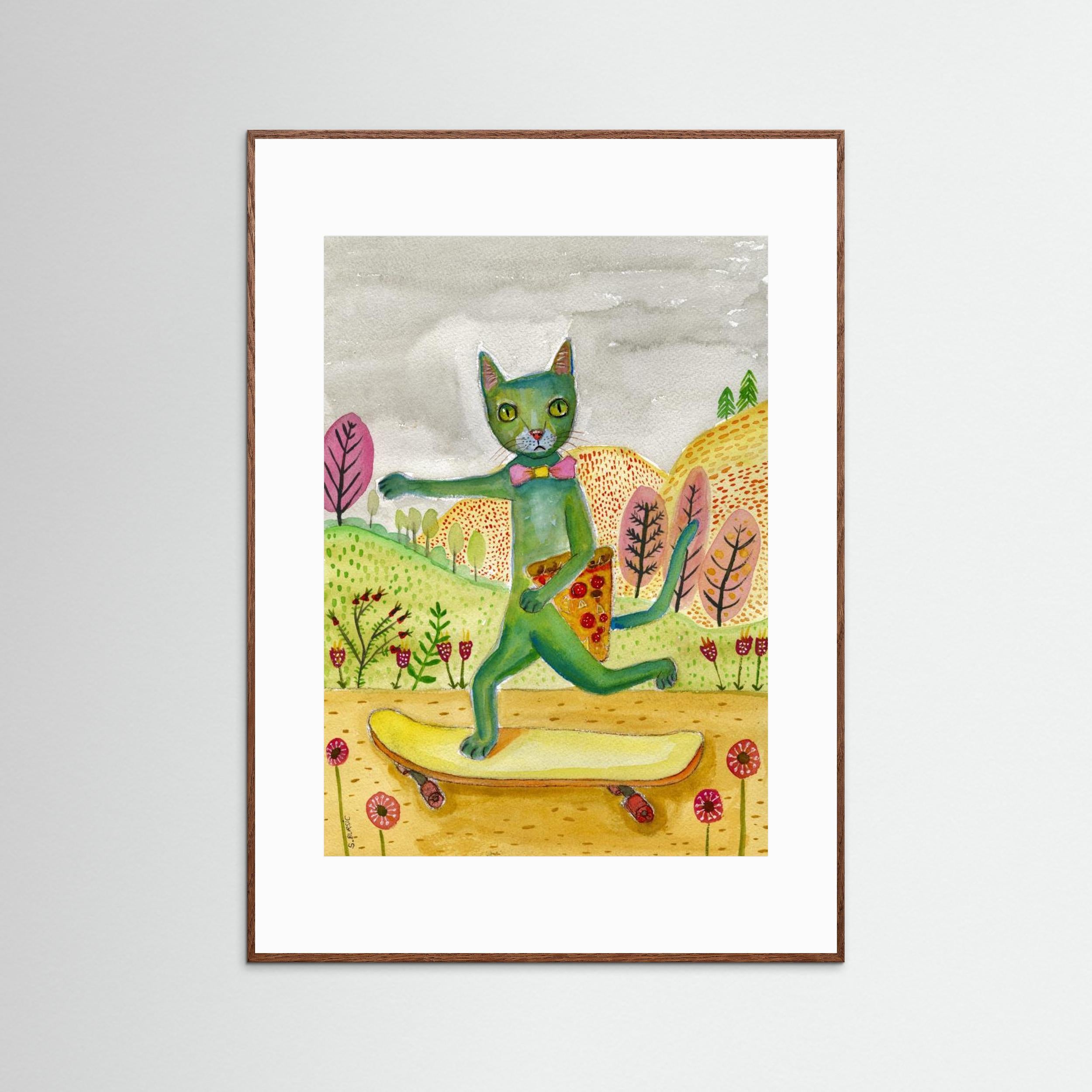 Pizza Cat by Sharyn Bursic