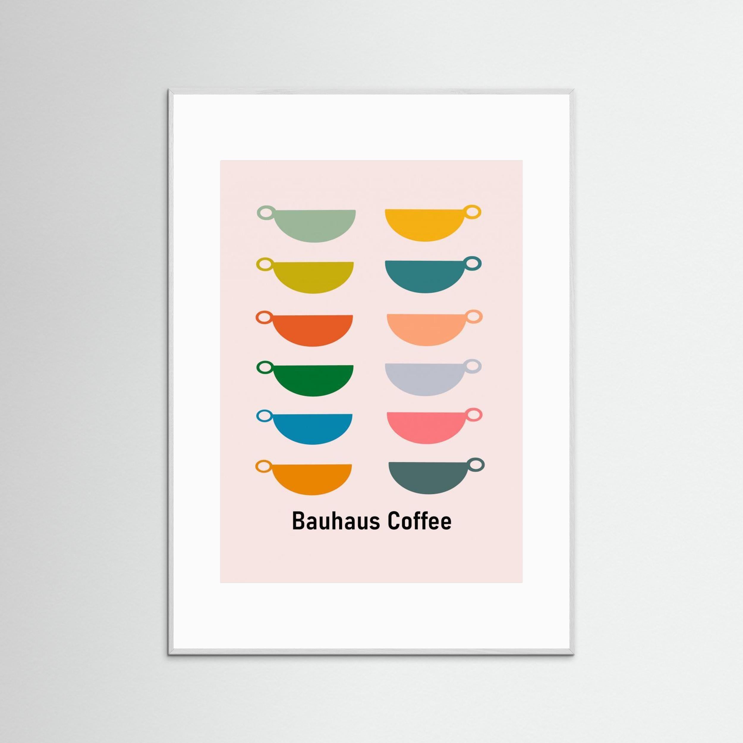 Bauhaus Coffee by Sannel Larson - Fine Art Paper Print - dreamtprint.art - 14 x 21 cm / 5 x 8″ (A5)