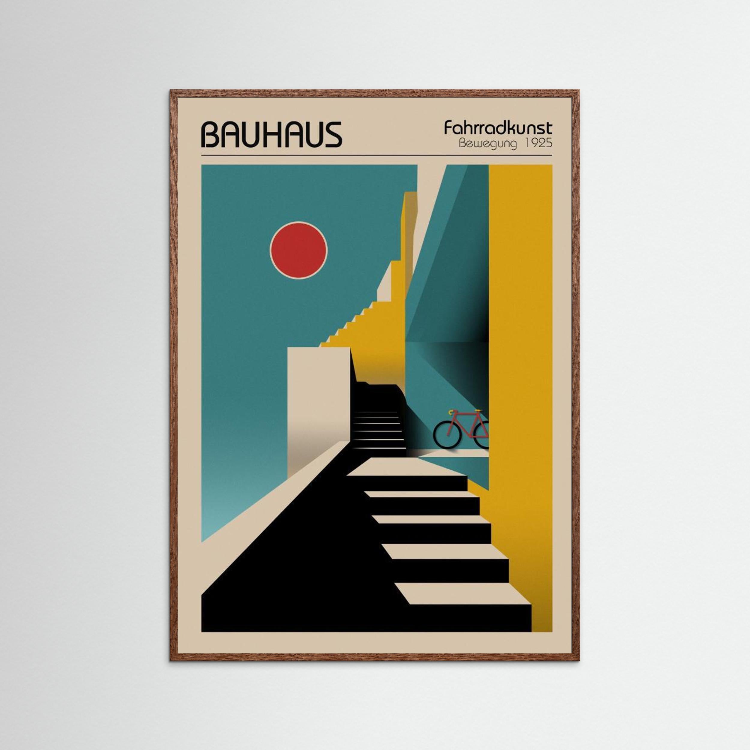 Bauhaus Fahrradkunst by Fadil Roze - Fine Art Paper Print - dreamtprint.art - 14 x 21 cm / 5 x 8″ (A5)