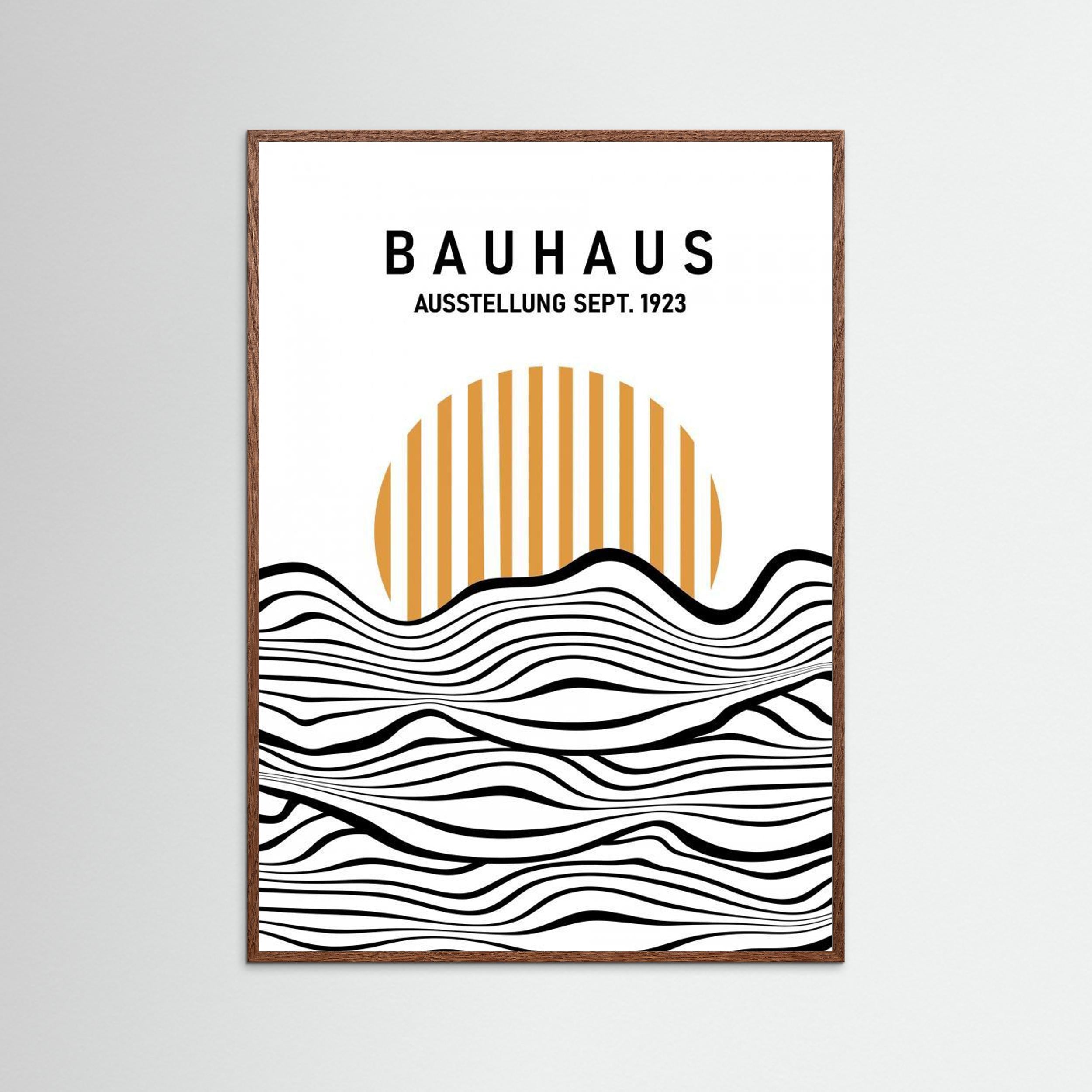 Bauhaus Waves by Sannel Larson - Fine Art Paper Print - dreamtprint.art - 14 x 21 cm / 5 x 8″ (A5)