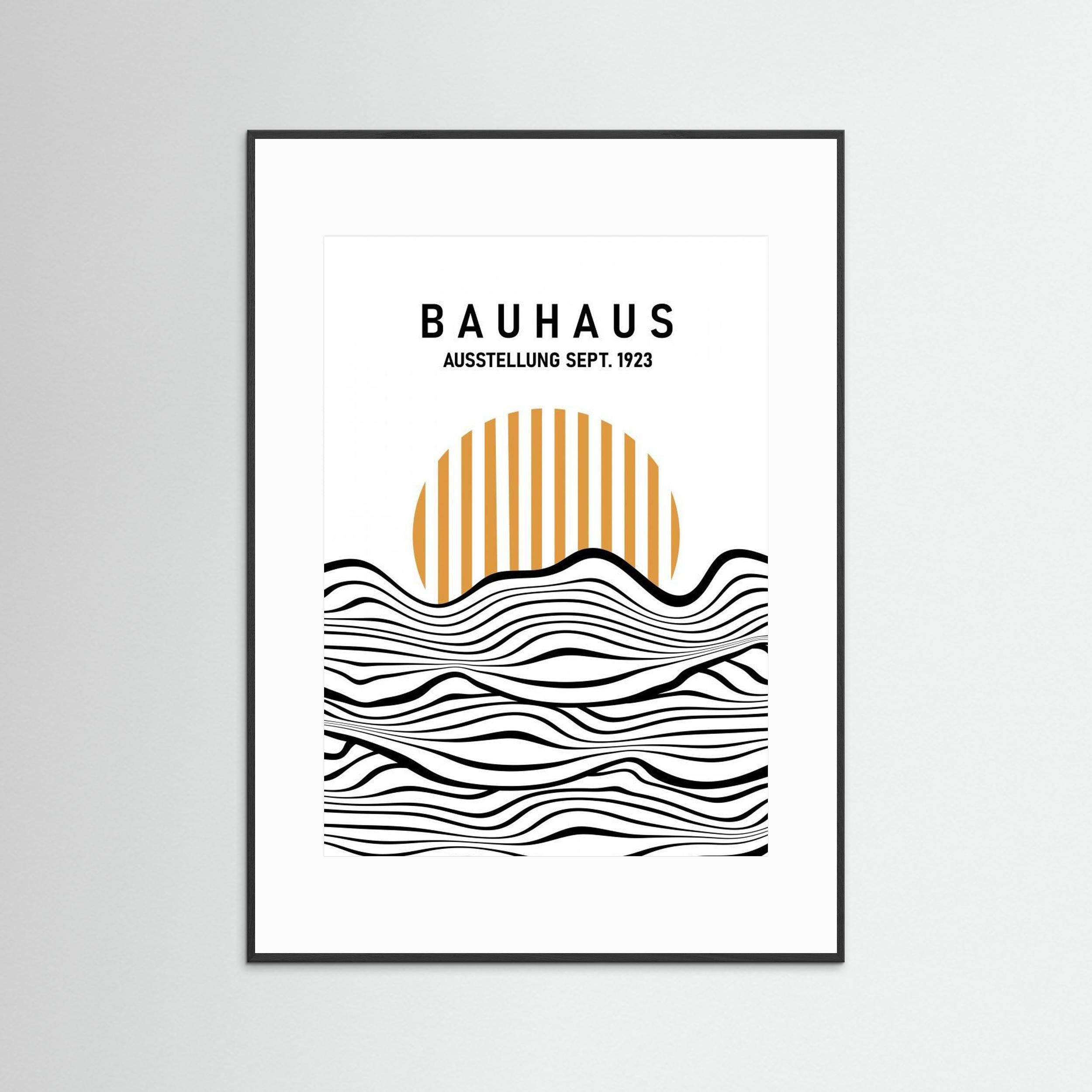 Bauhaus Waves by Sannel Larson - Fine Art Paper Print - dreamtprint.art - 14 x 21 cm / 5 x 8″ (A5)