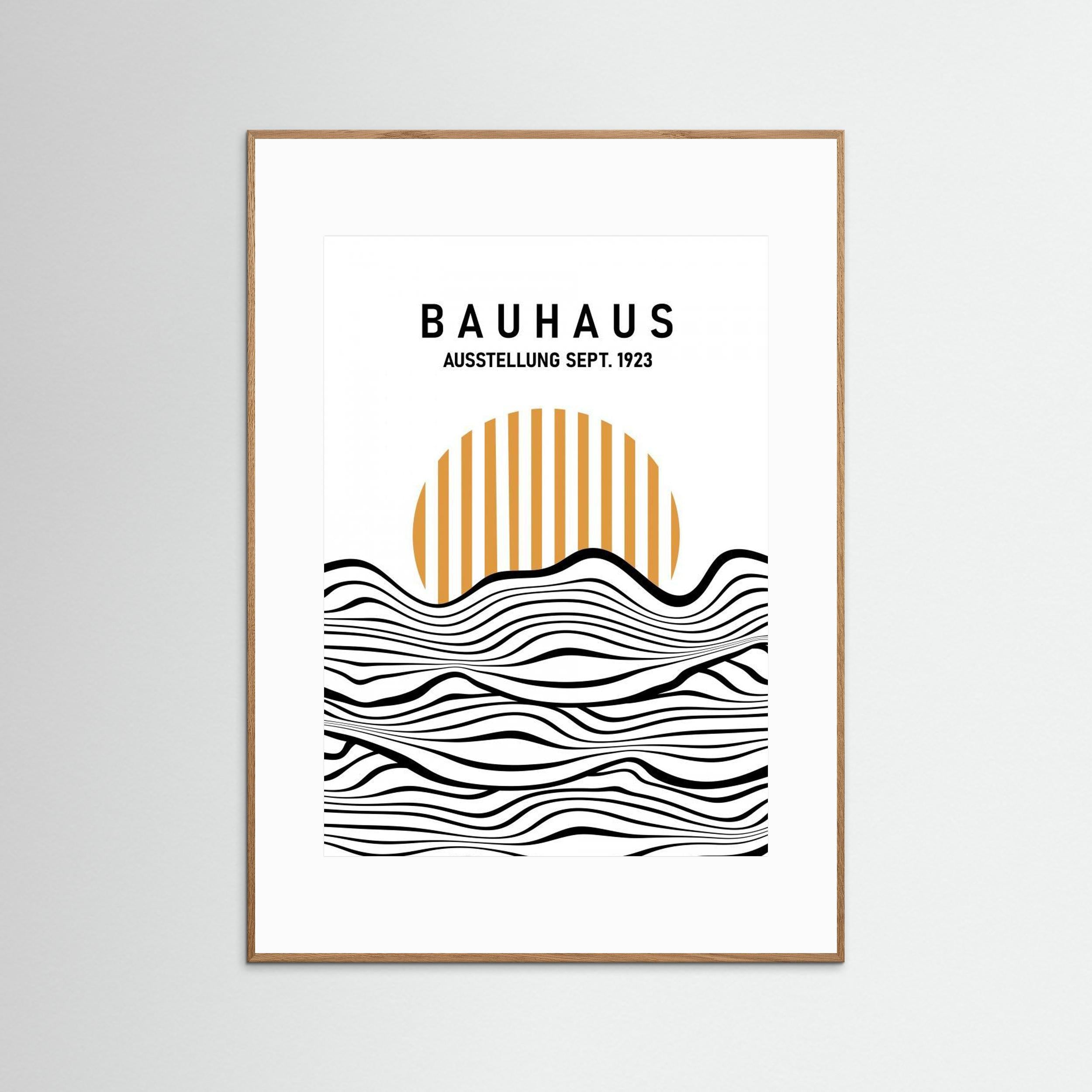 Bauhaus Waves by Sannel Larson - Fine Art Paper Print - dreamtprint.art - 14 x 21 cm / 5 x 8″ (A5)