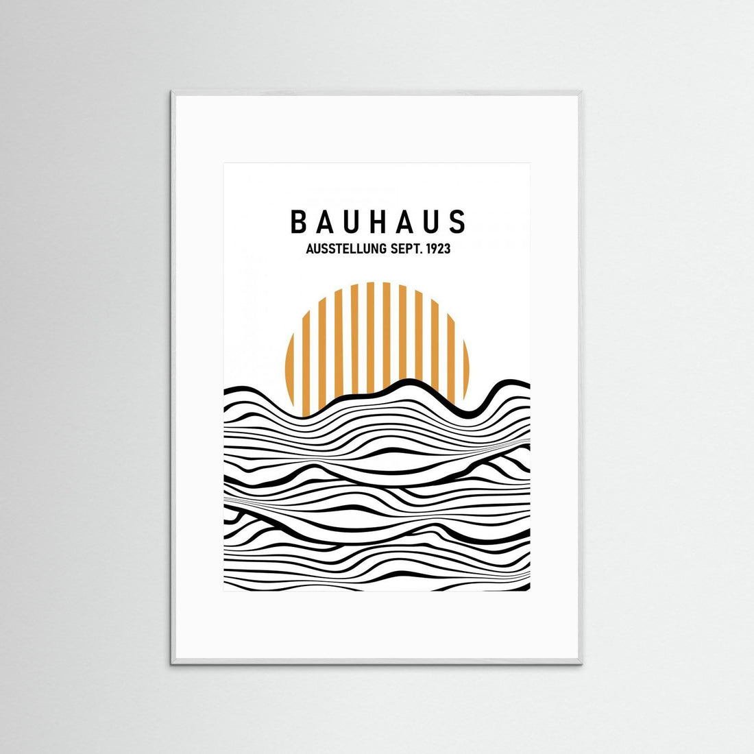 Bauhaus Waves by Sannel Larson - Fine Art Paper Print - dreamtprint.art - 14 x 21 cm / 5 x 8″ (A5)