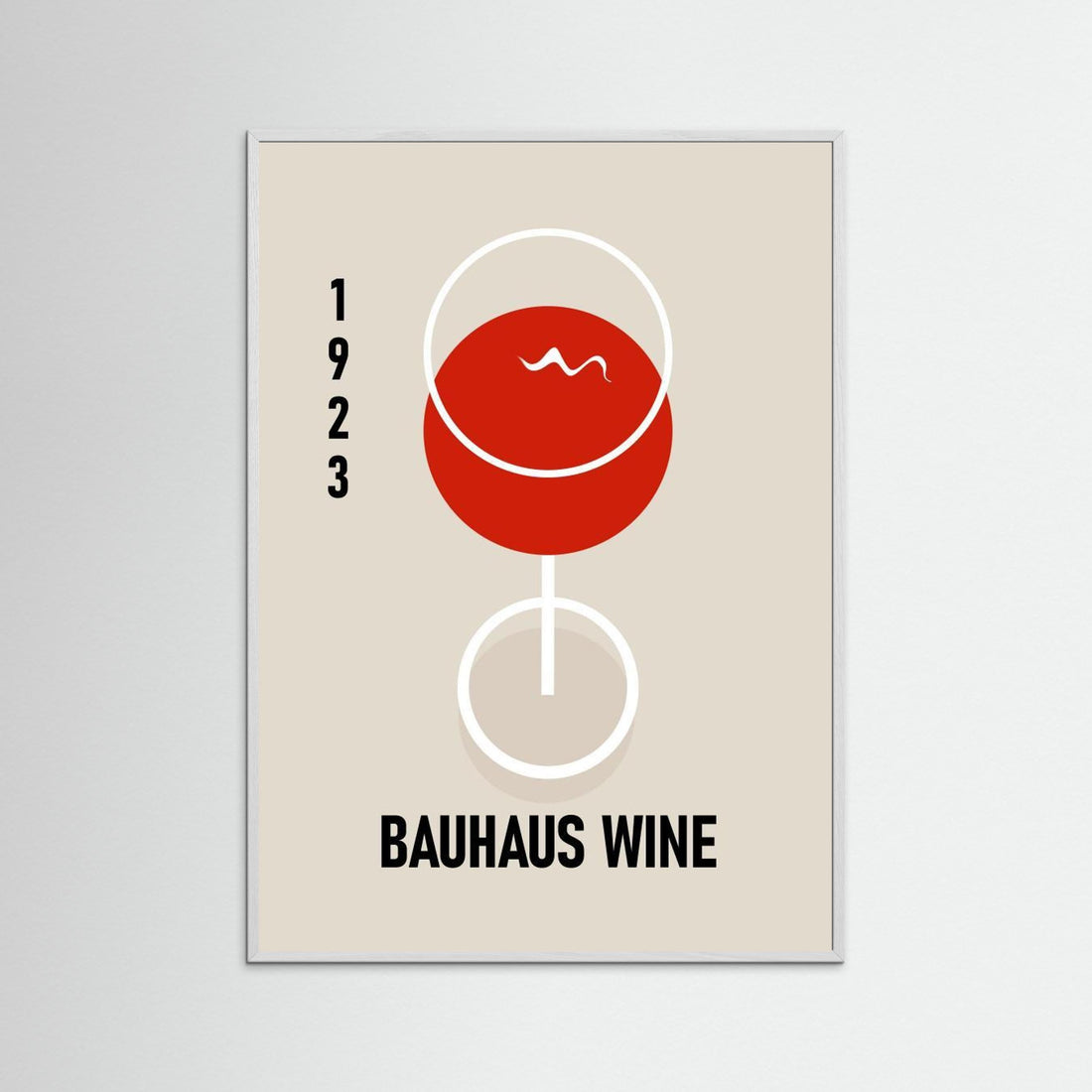 Bauhaus Wine by Sannel Larson - Fine Art Paper Print - dreamtprint.art - 14 x 21 cm / 5 x 8″ (A5)