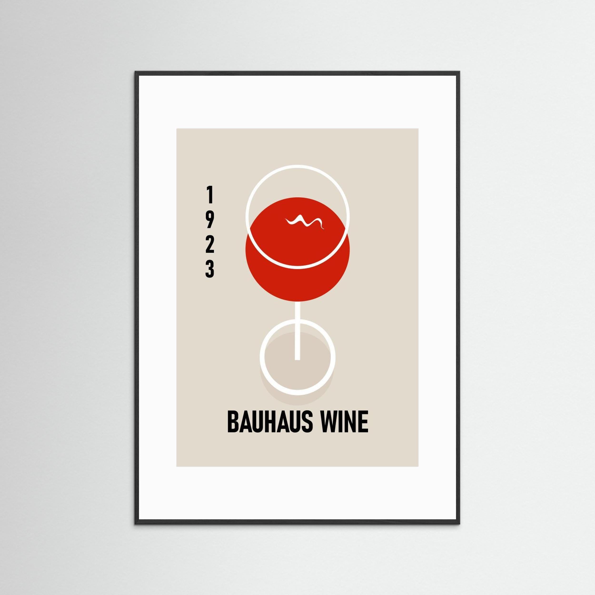 Bauhaus Wine by Sannel Larson - Fine Art Paper Print - dreamtprint.art - 14 x 21 cm / 5 x 8″ (A5)