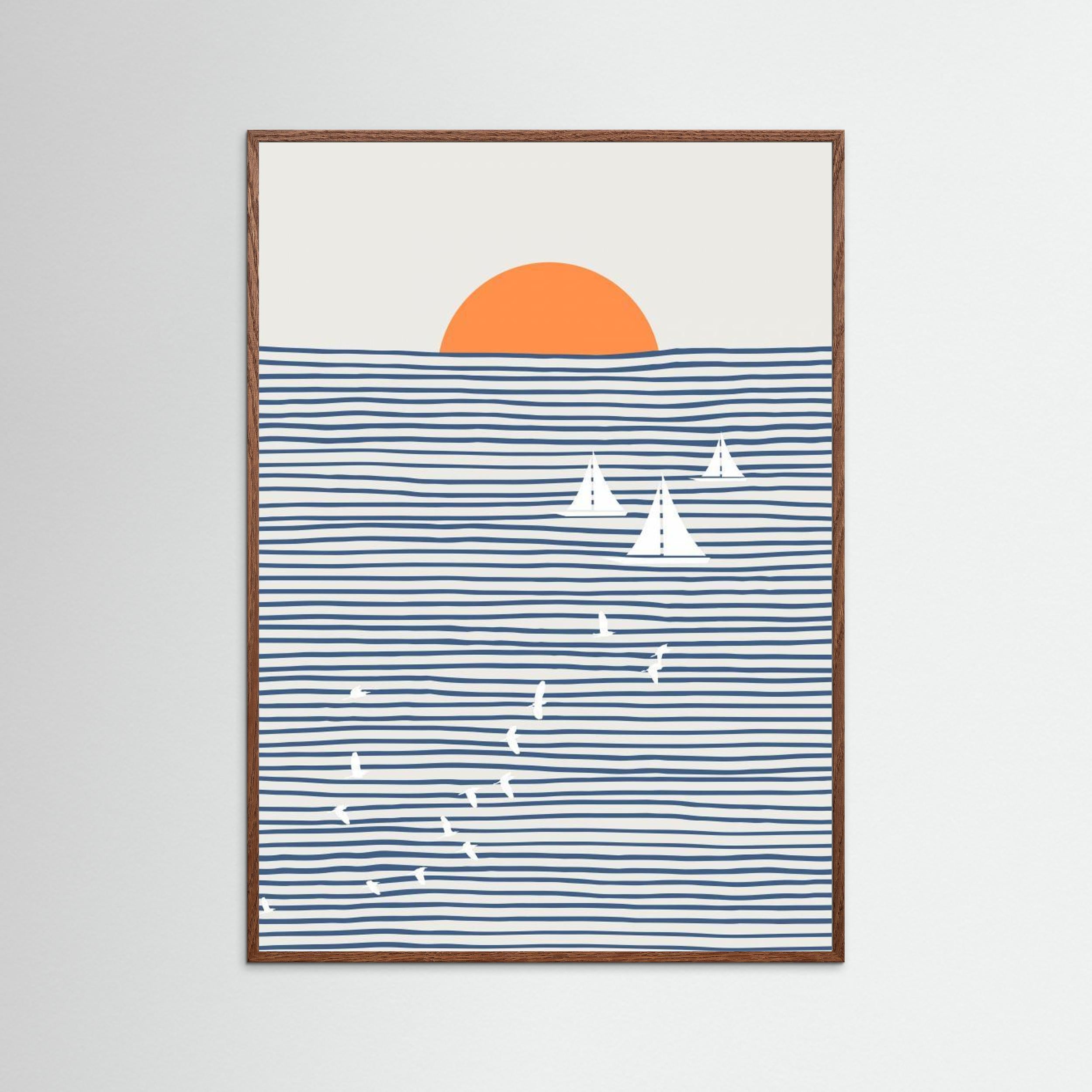 Three White Sails by Little Dean