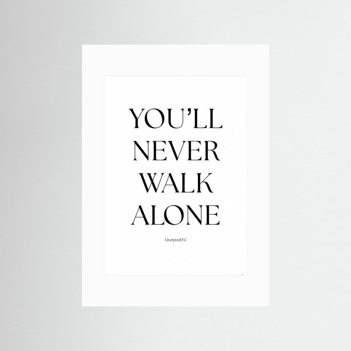 You will never walk alone by Anne Marie Volfova