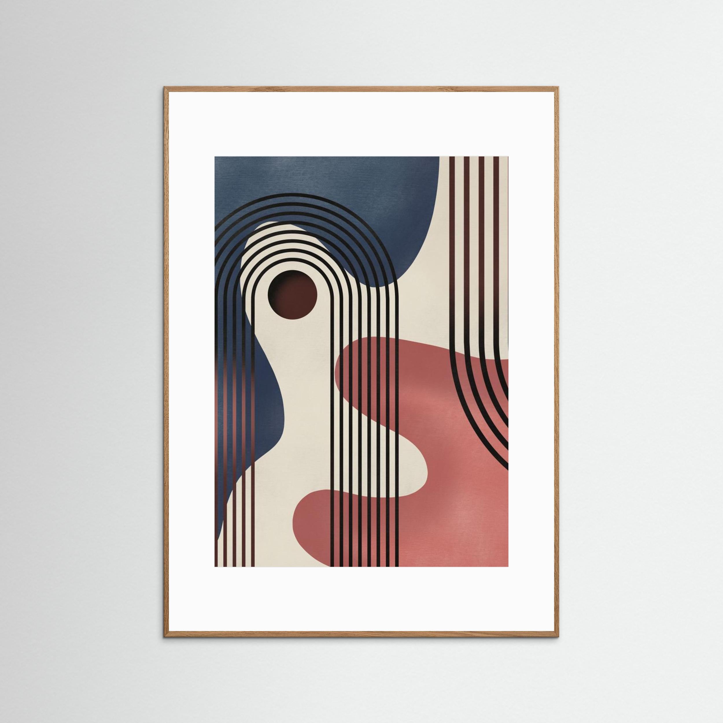 Mid Century Abstract Painting by Little Dean