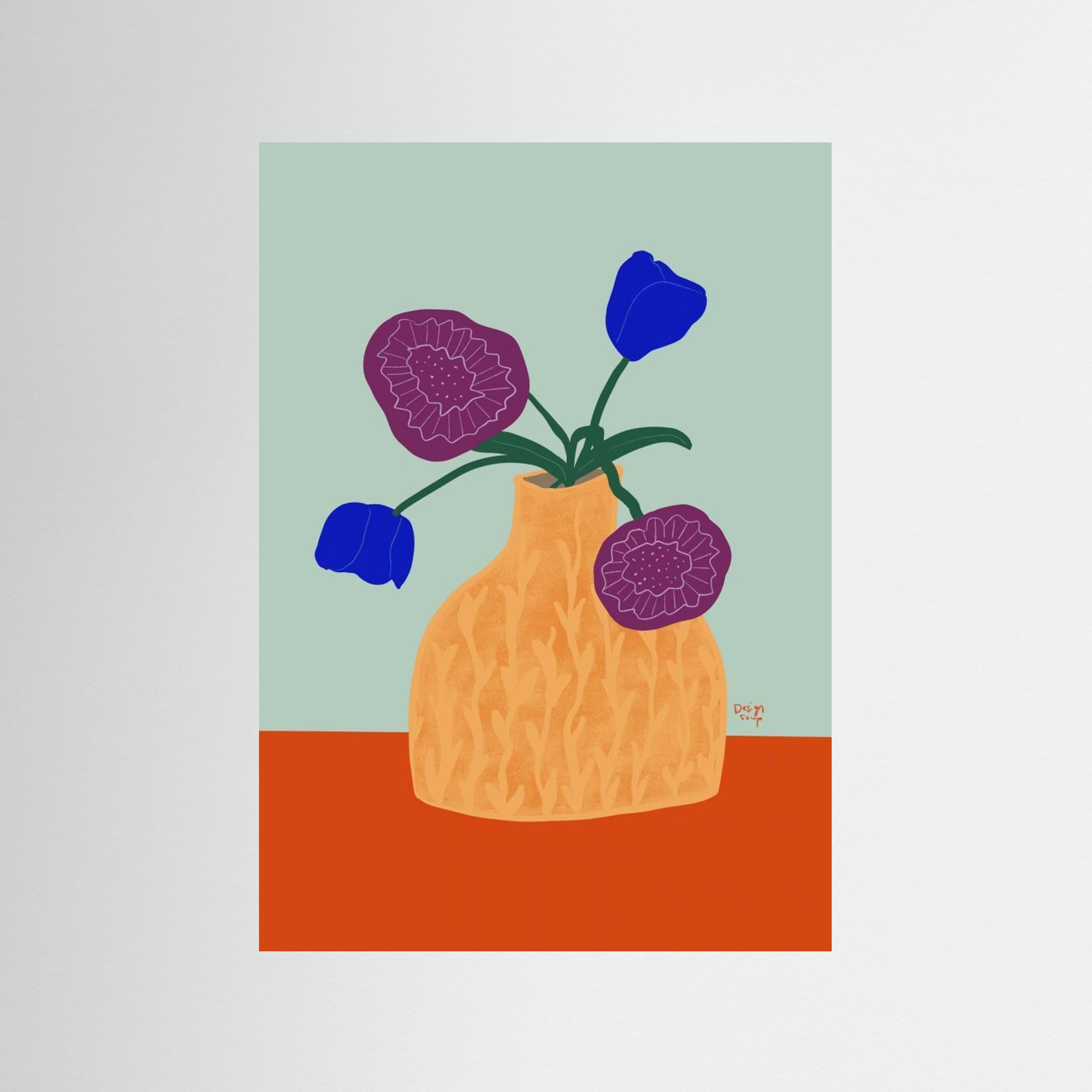 Potted Florals by Alix Campbell
