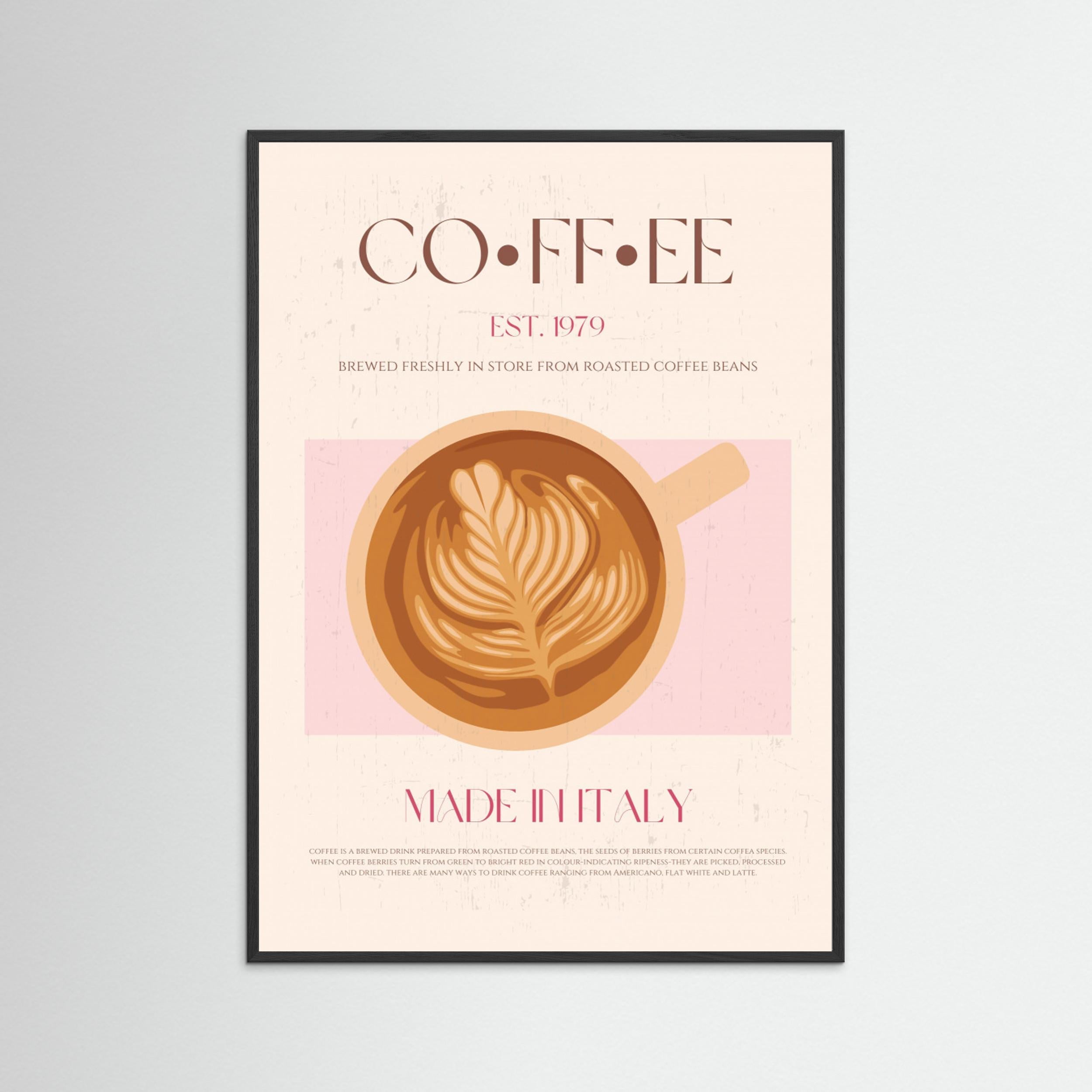 Coffee by Nazma Khokhar - Fine Art Paper Print - dreamtprint.art - 14 x 21 cm / 5 x 8″ (A5)